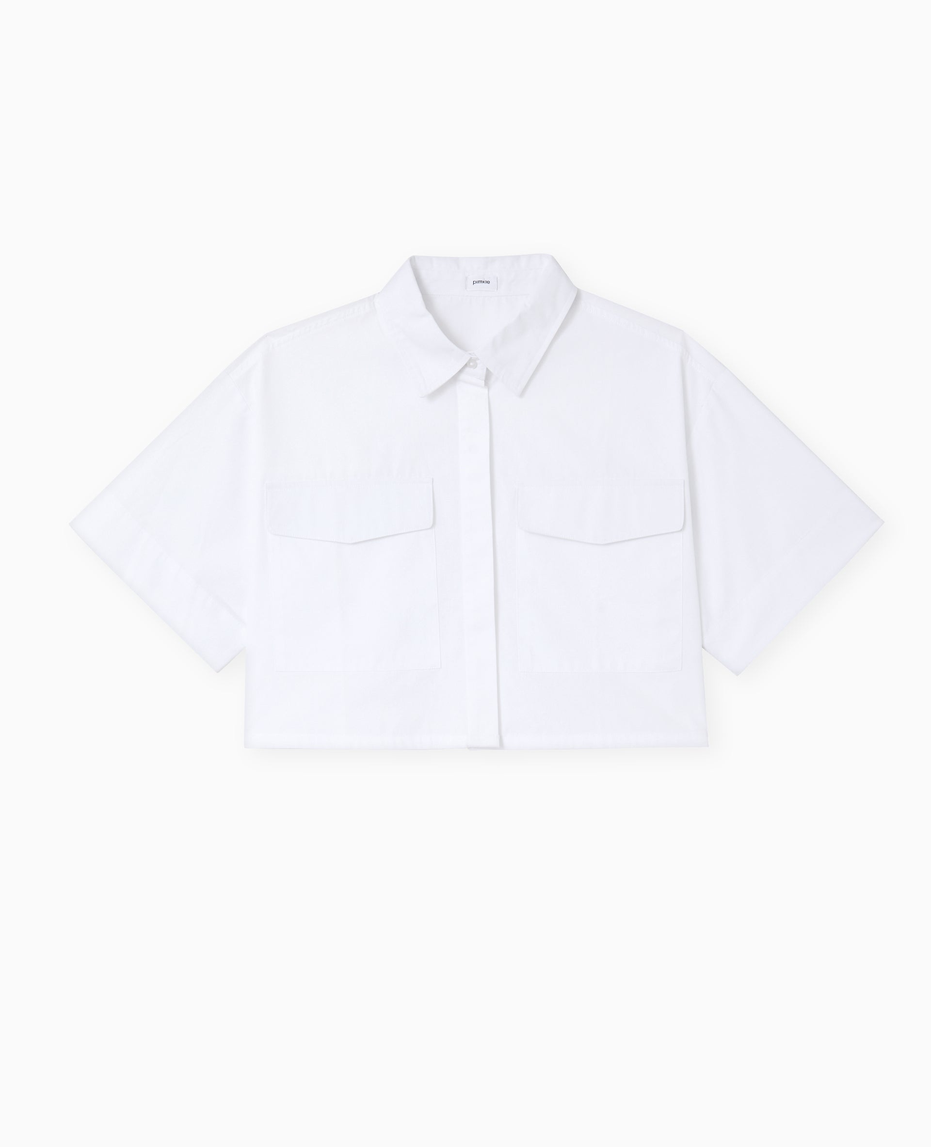 Chemise courte avec manches courtes et poches