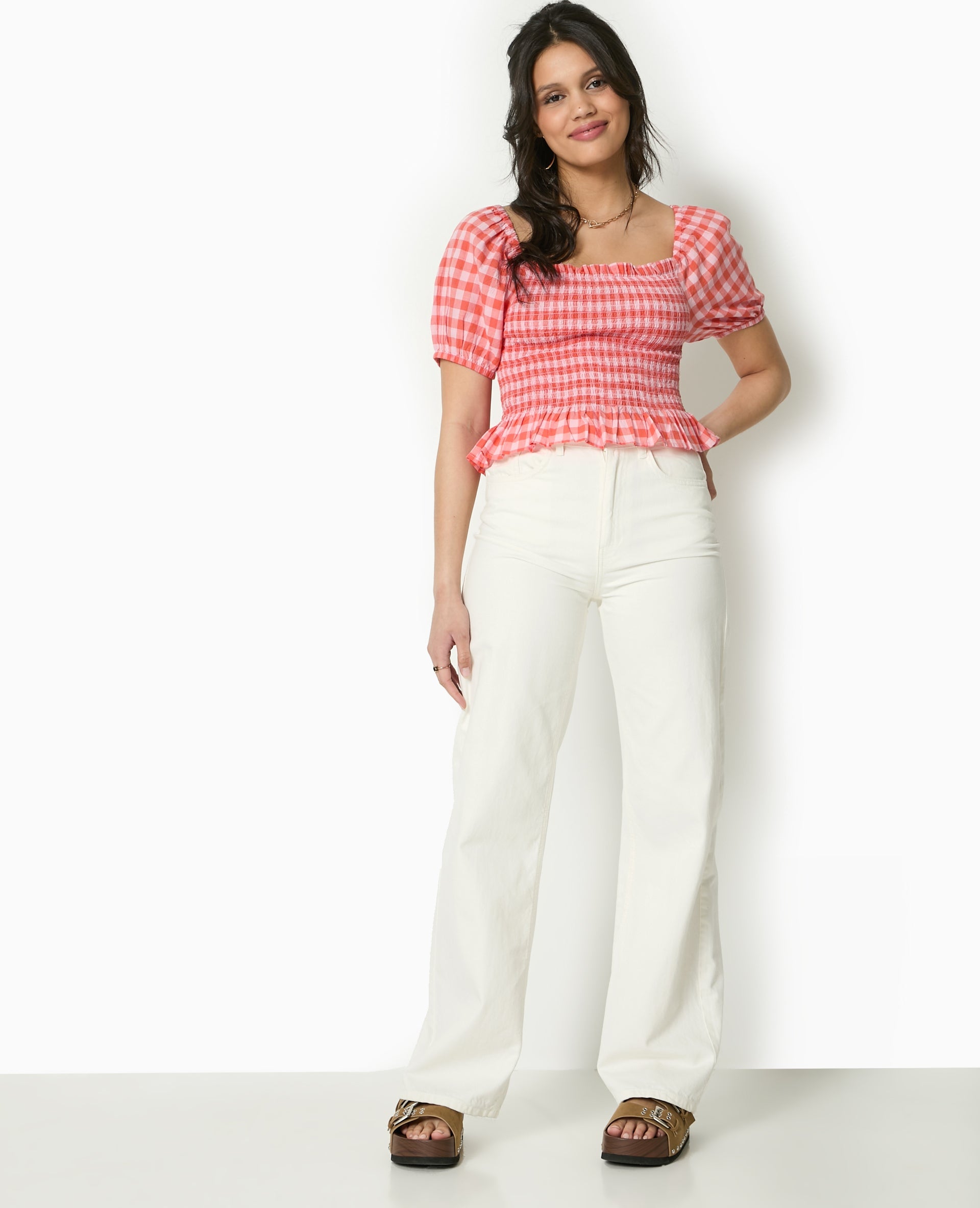 Top smocké motif vichy