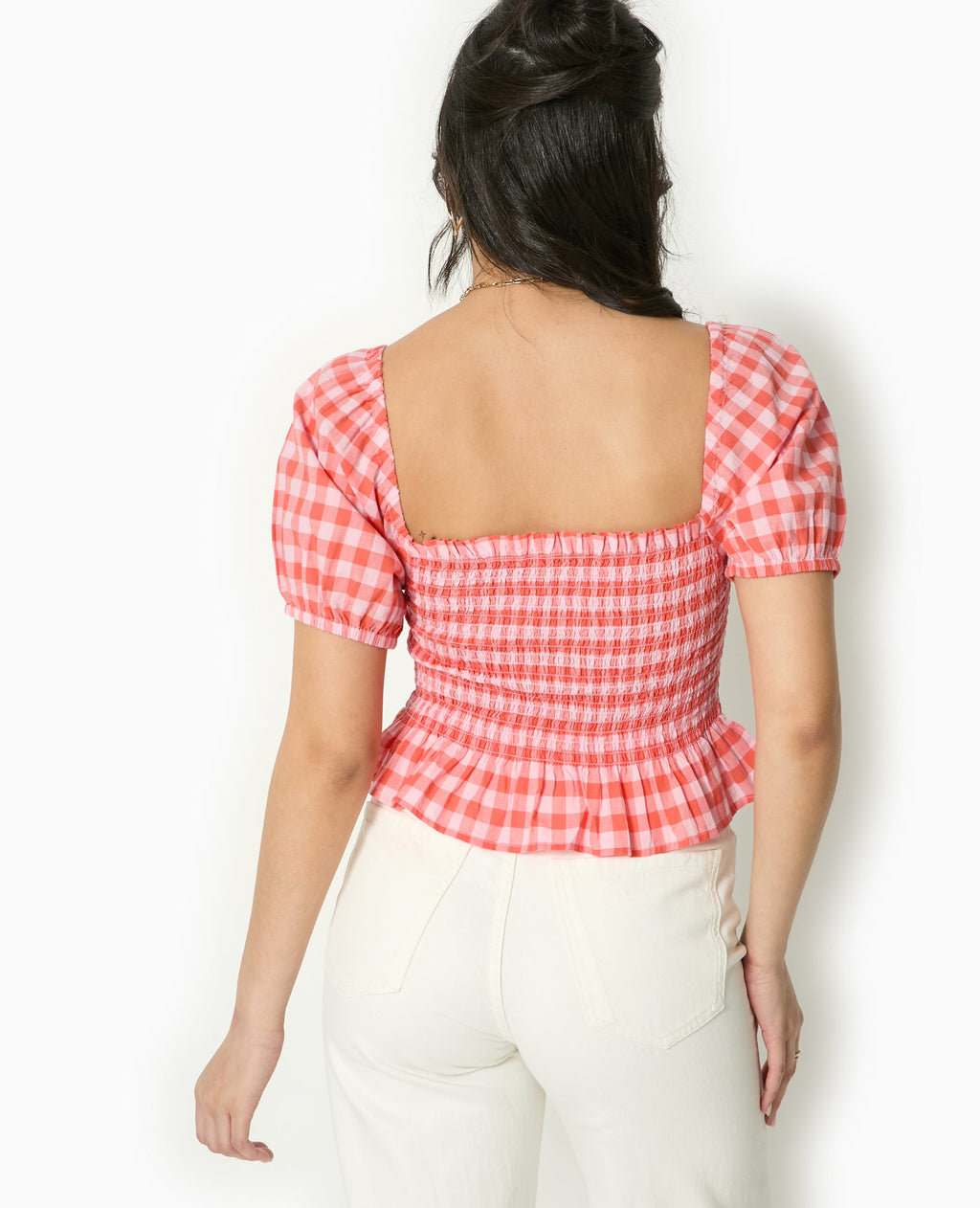 Top smocké motif vichy