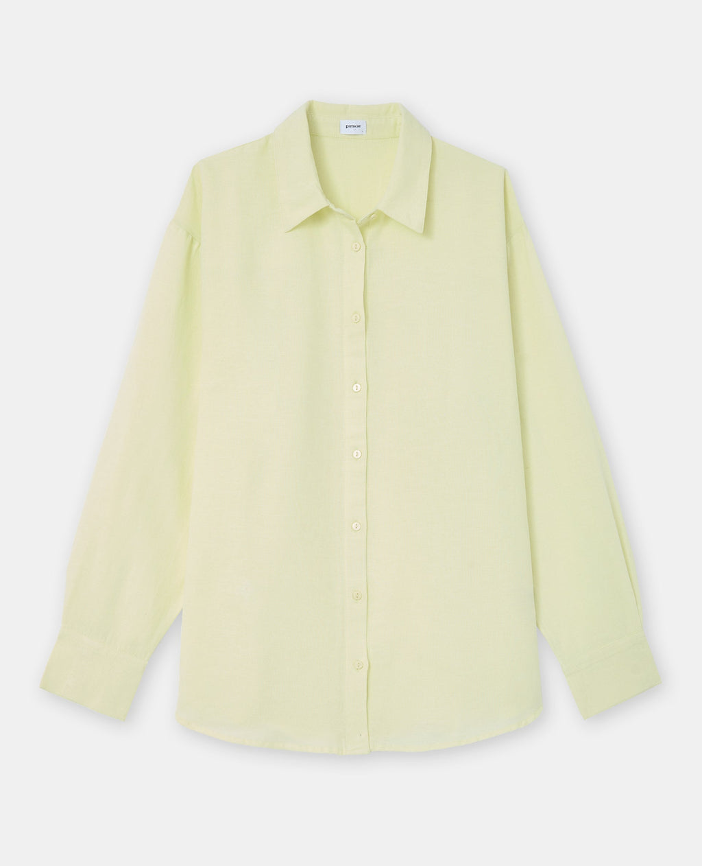 Chemise oversize avec lin motif rayures