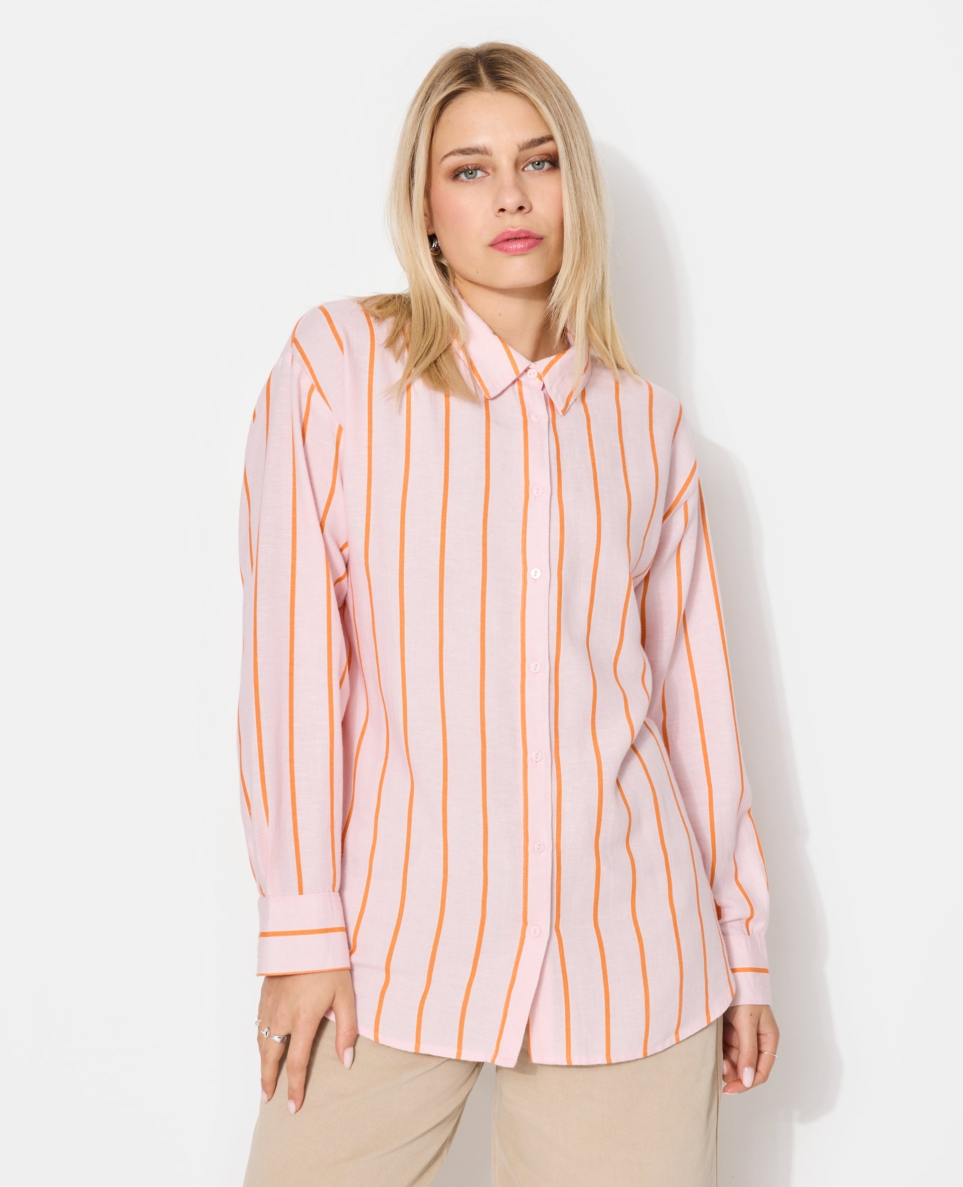 Chemise oversize avec lin