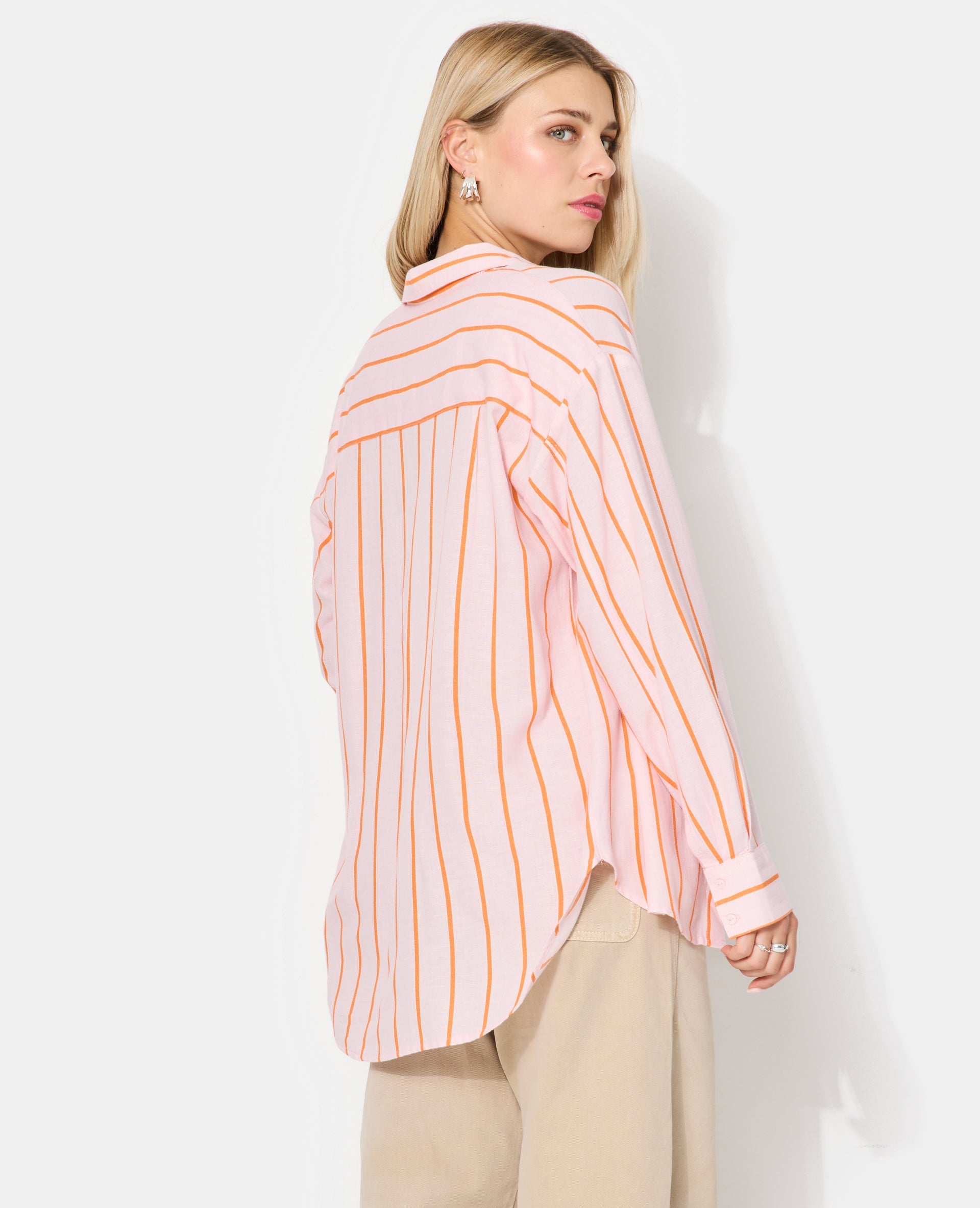 Chemise oversize avec lin