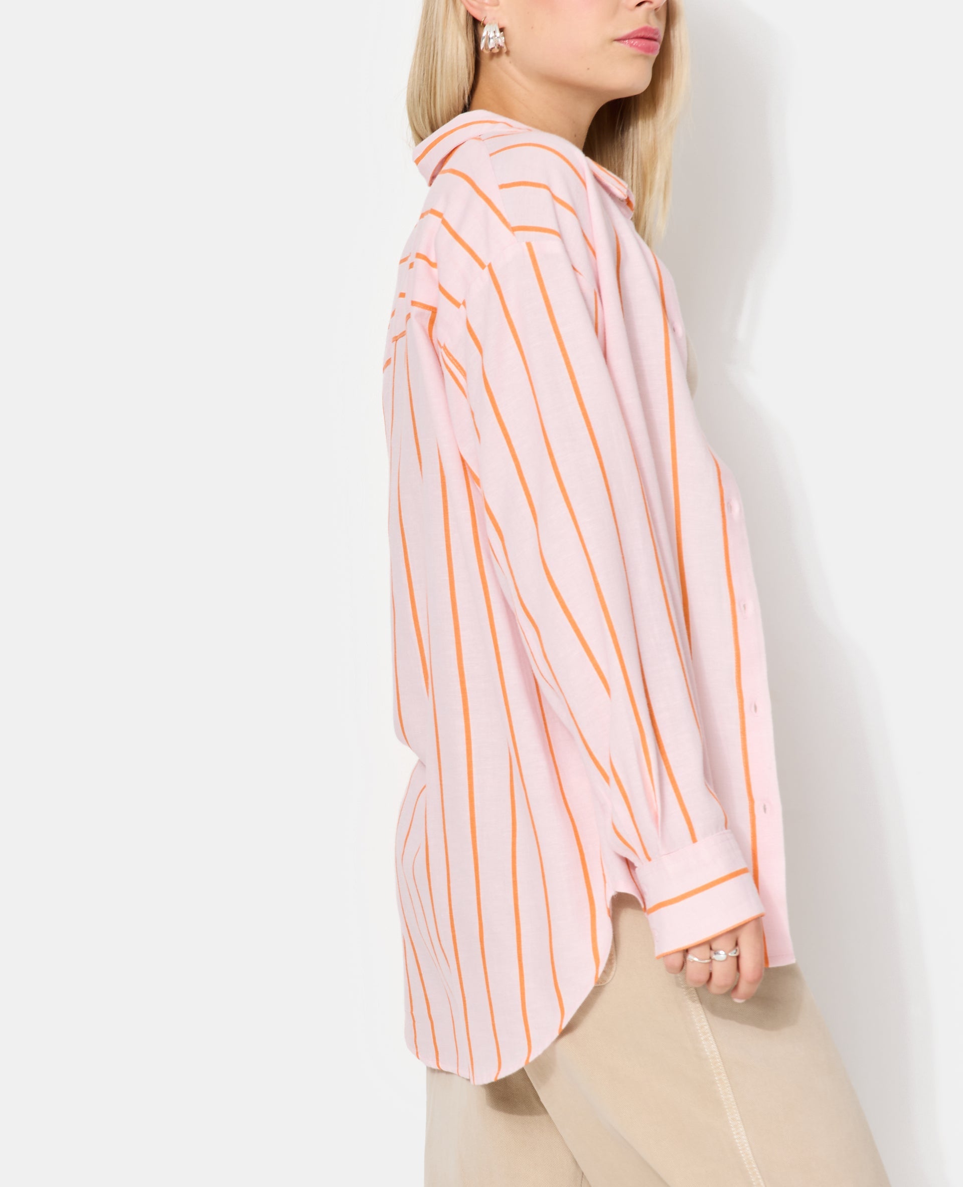Chemise oversize avec lin