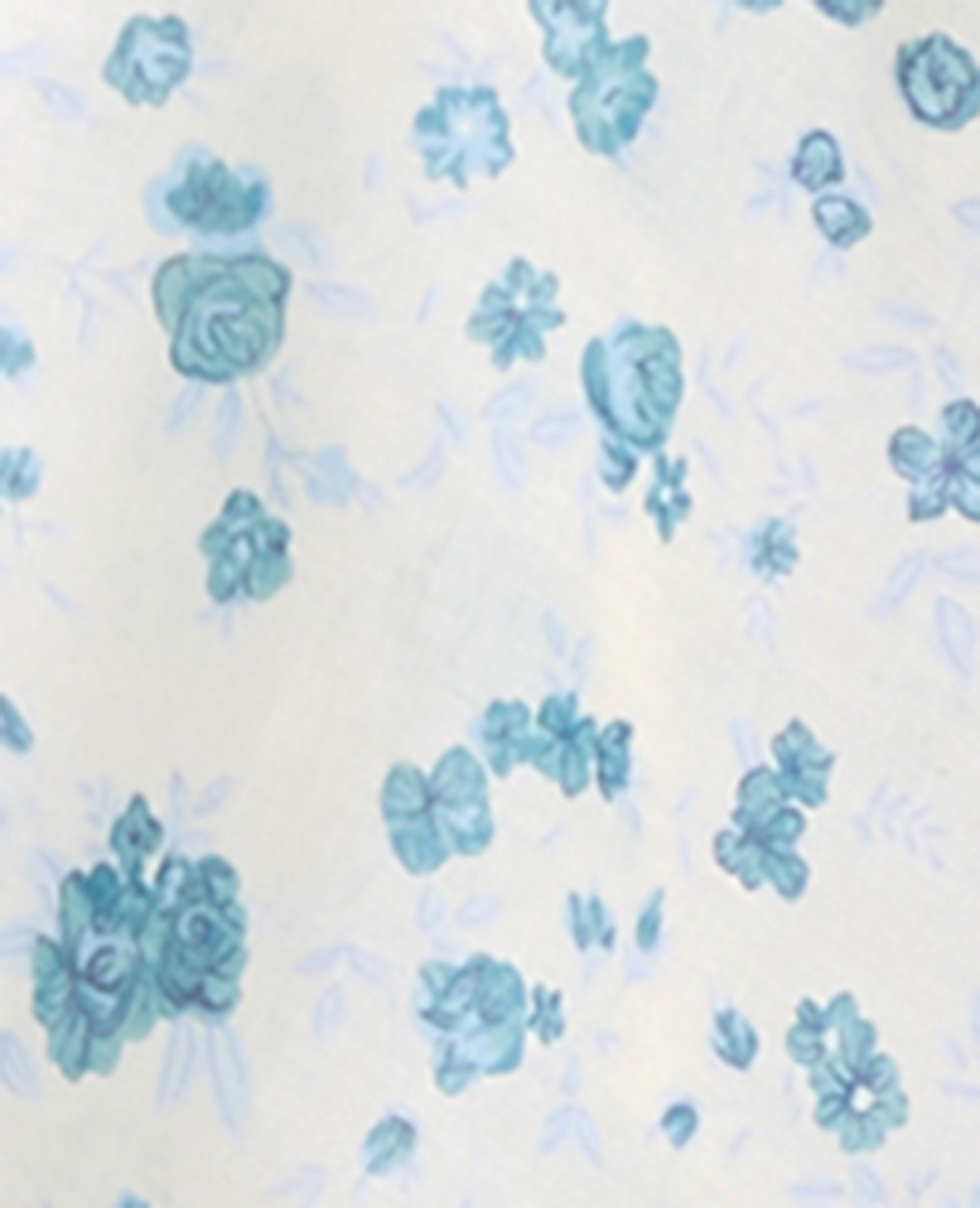 Blouse courte manches papillons motif fleurs
