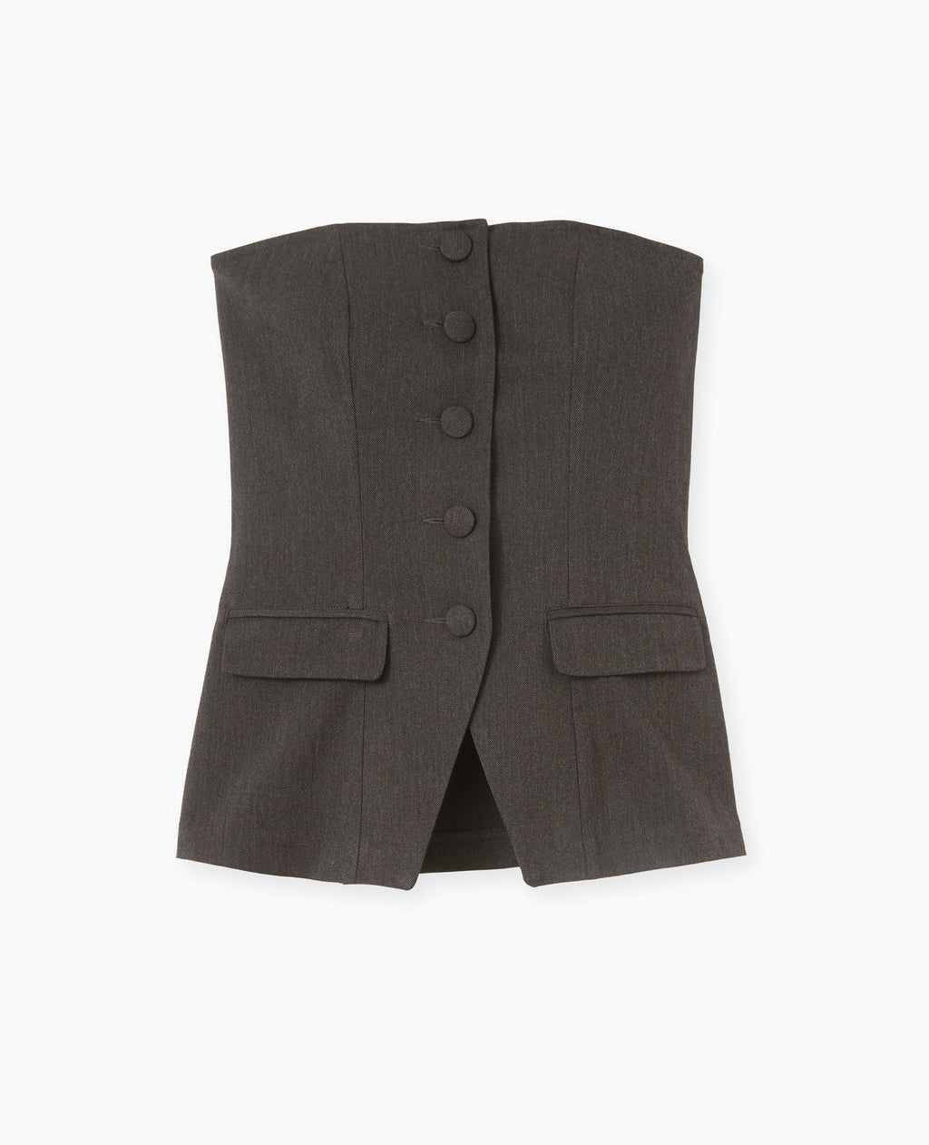 Top bustier esprit gilet de barman