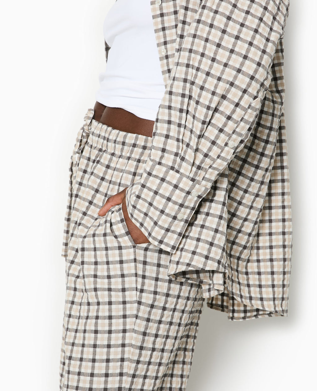 Chemise oversize à carreaux