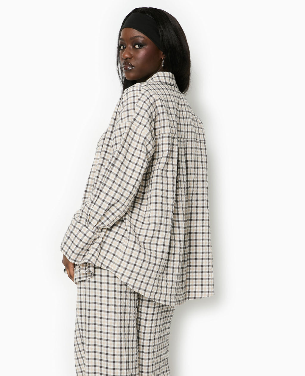 Chemise oversize à carreaux