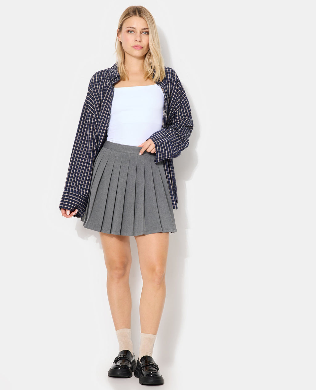 Chemise oversize à carreaux