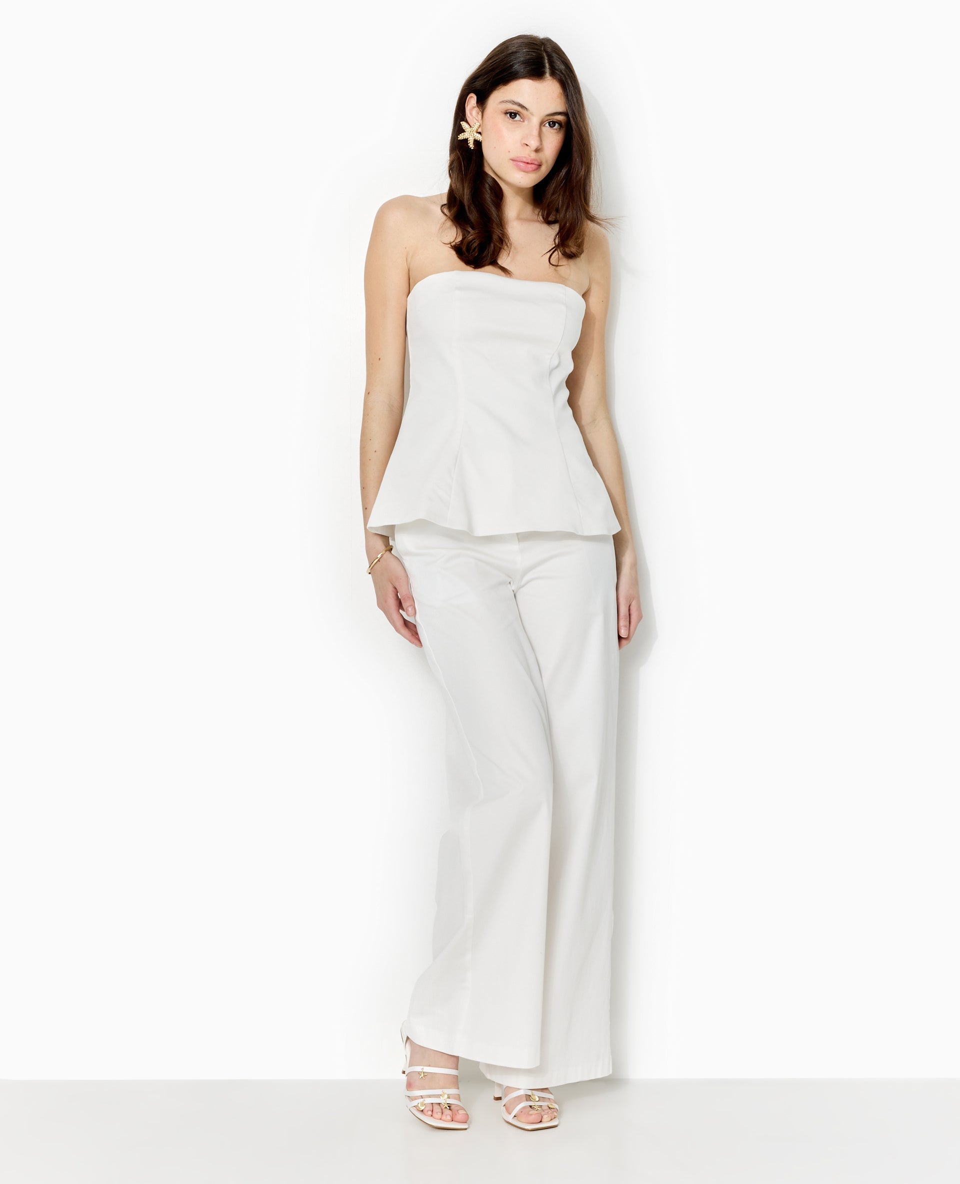 Top bustier peplum