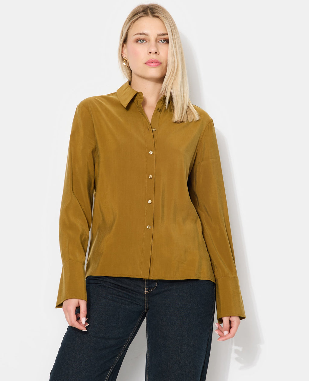 Chemise en tissu effet peau de pêche