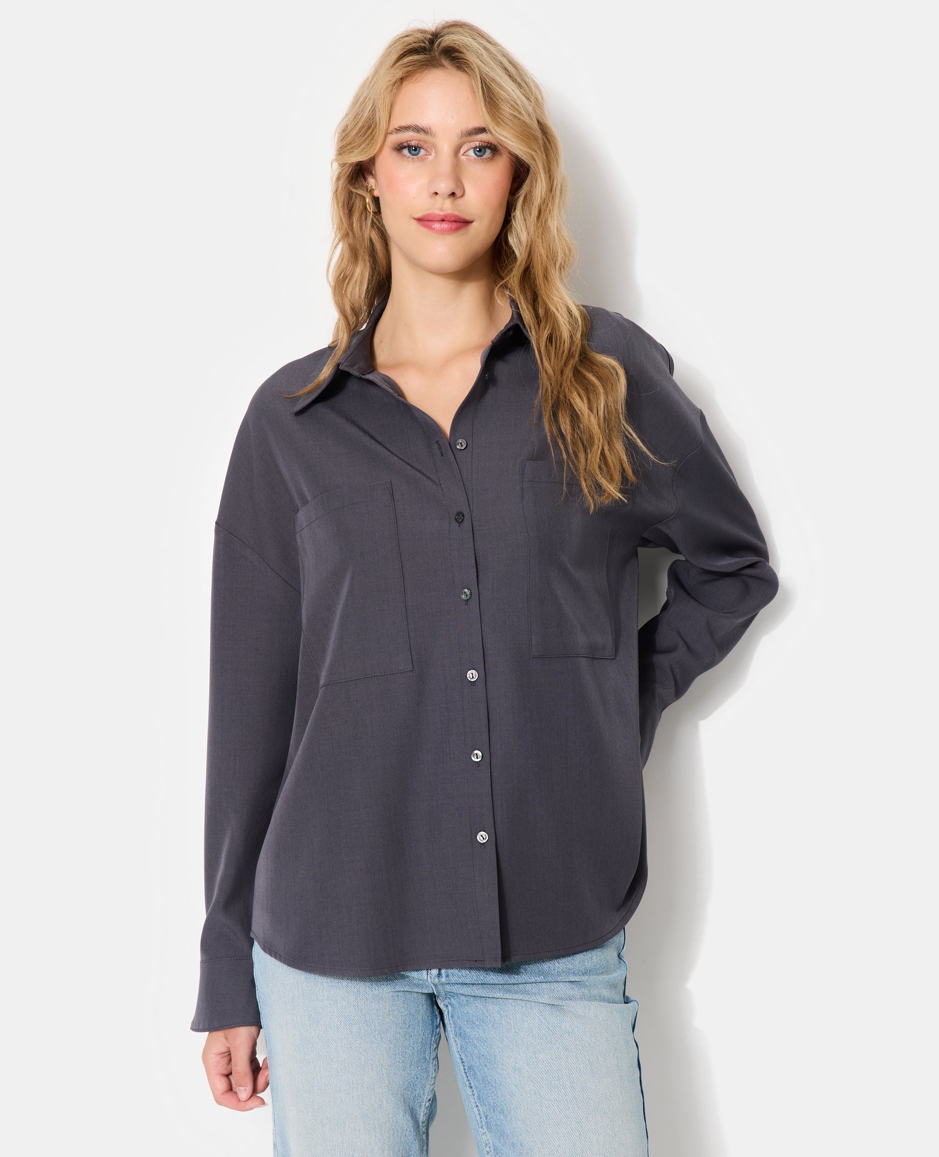 Chemise oversize city avec poches
