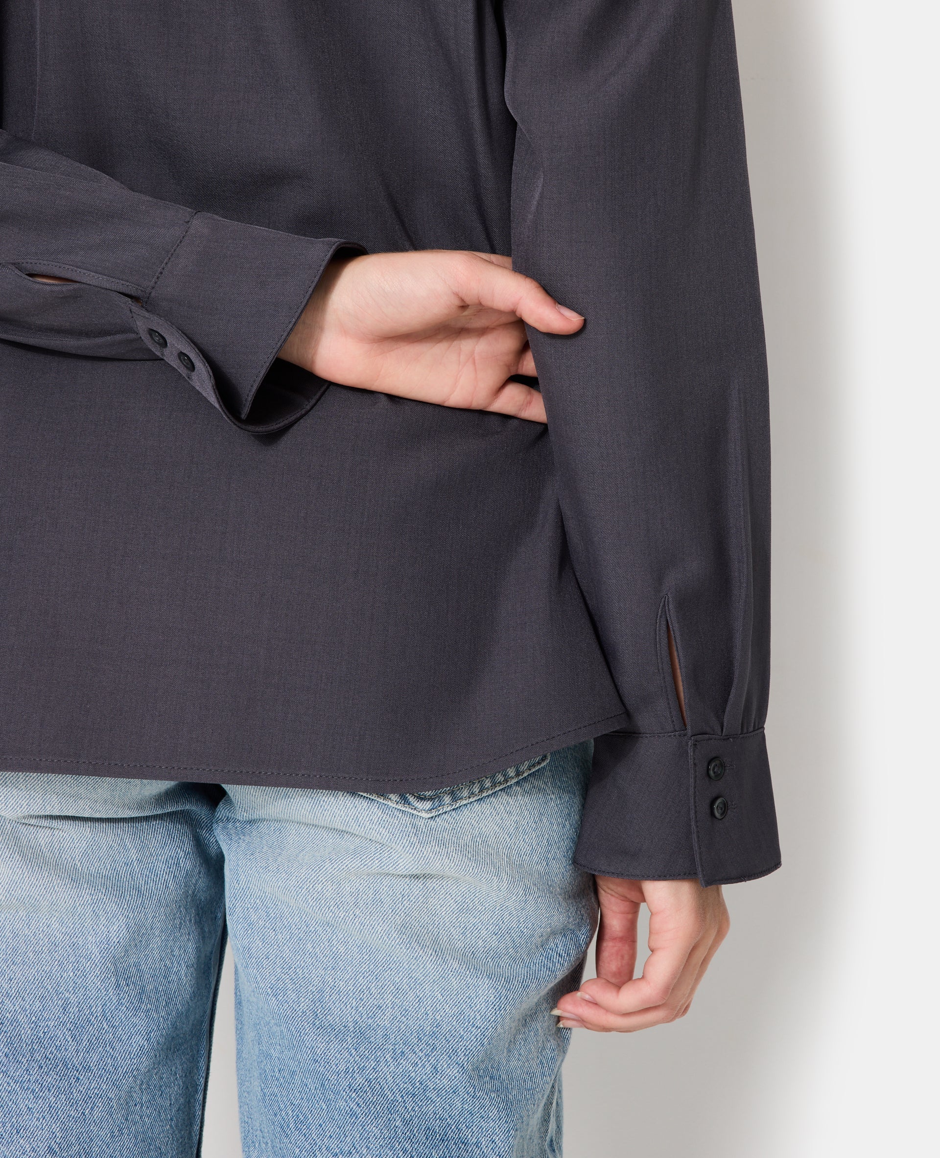 Chemise oversize city avec poches