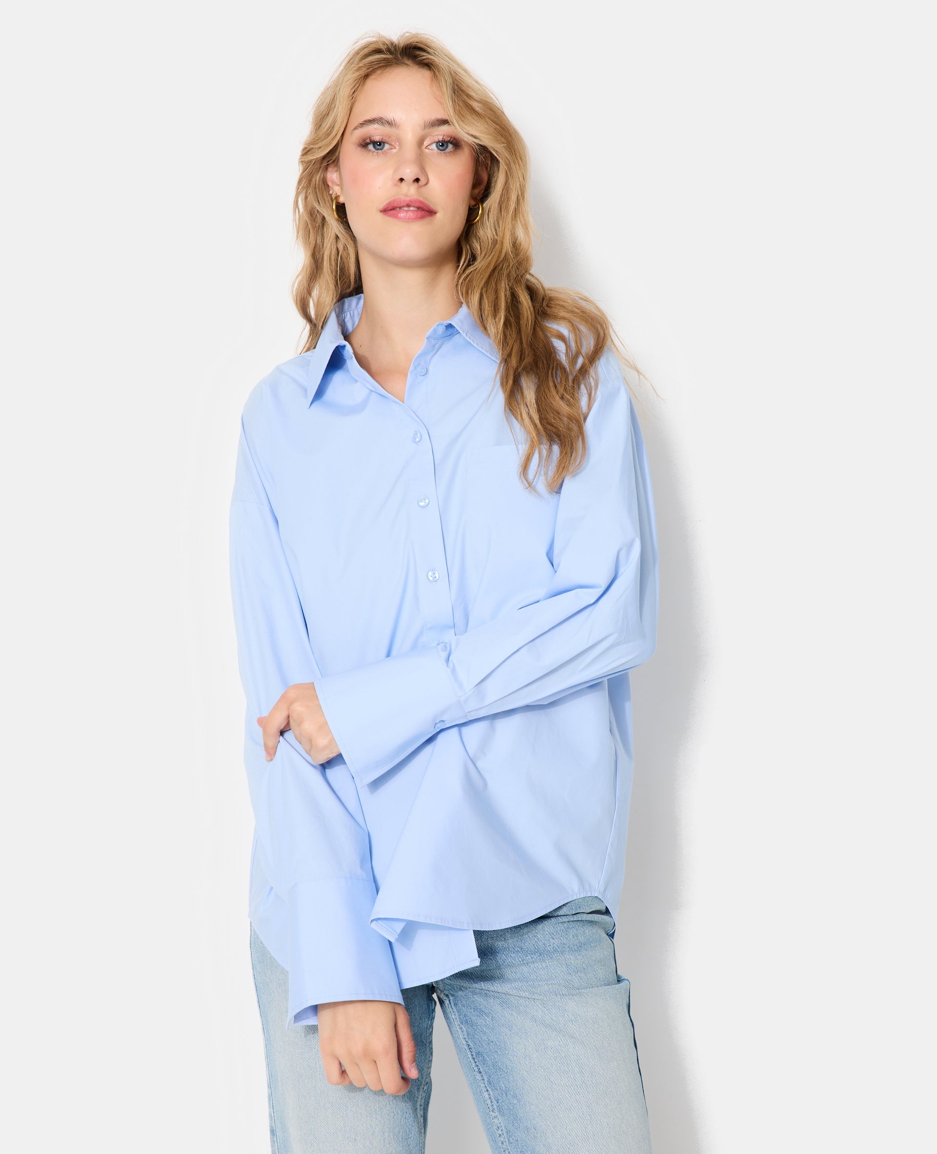 Chemise oversize avec poche