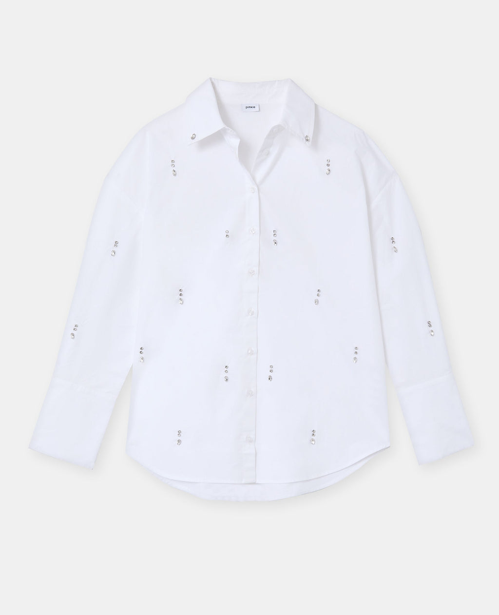 Chemise oversize avec strass devant