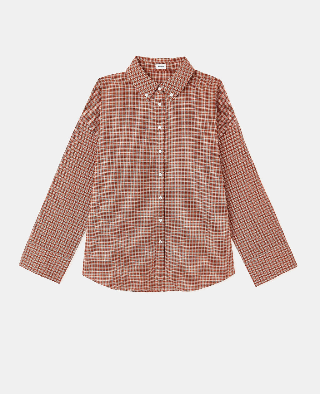 Chemise oversize motif carreaux