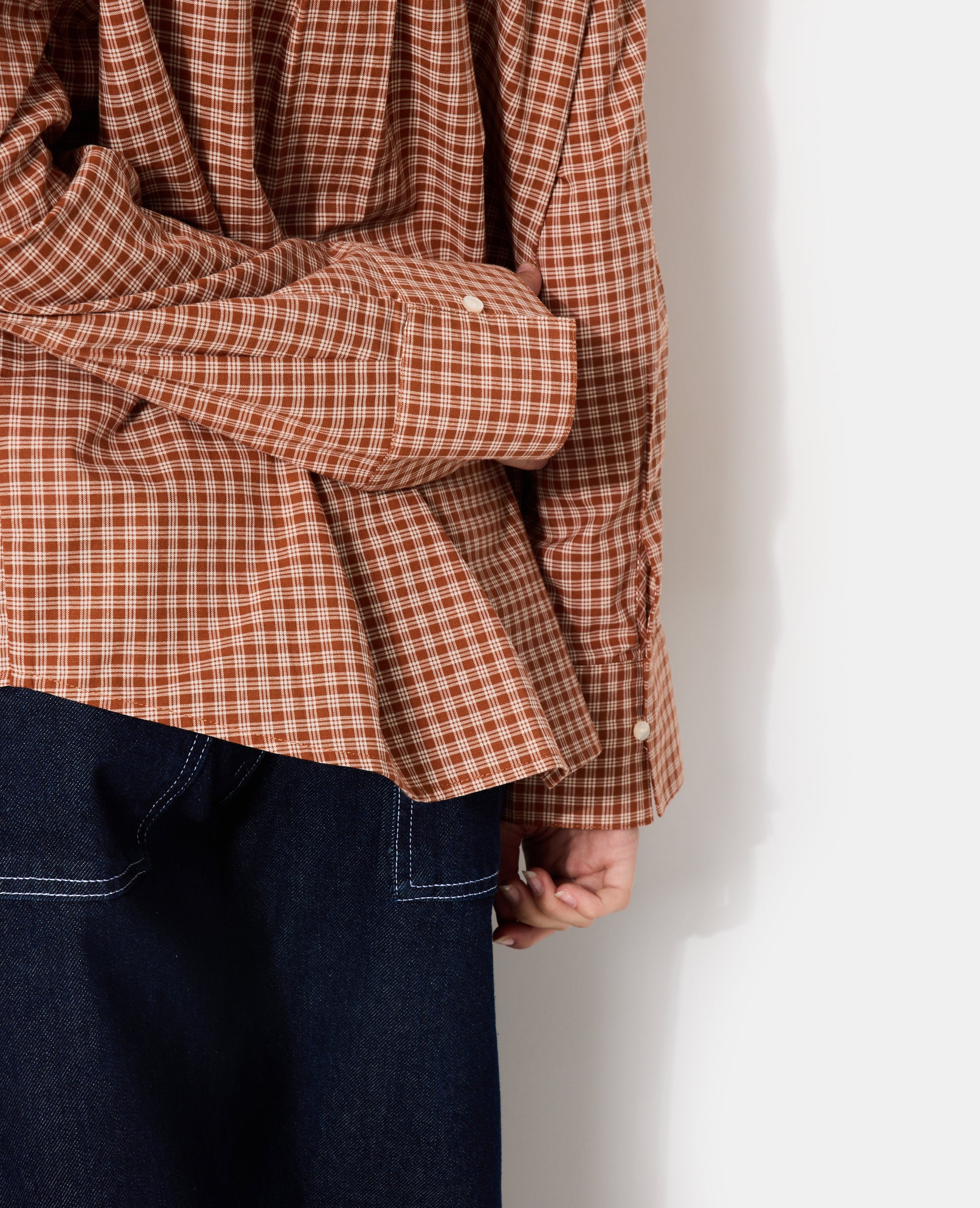 Chemise oversize motif carreaux