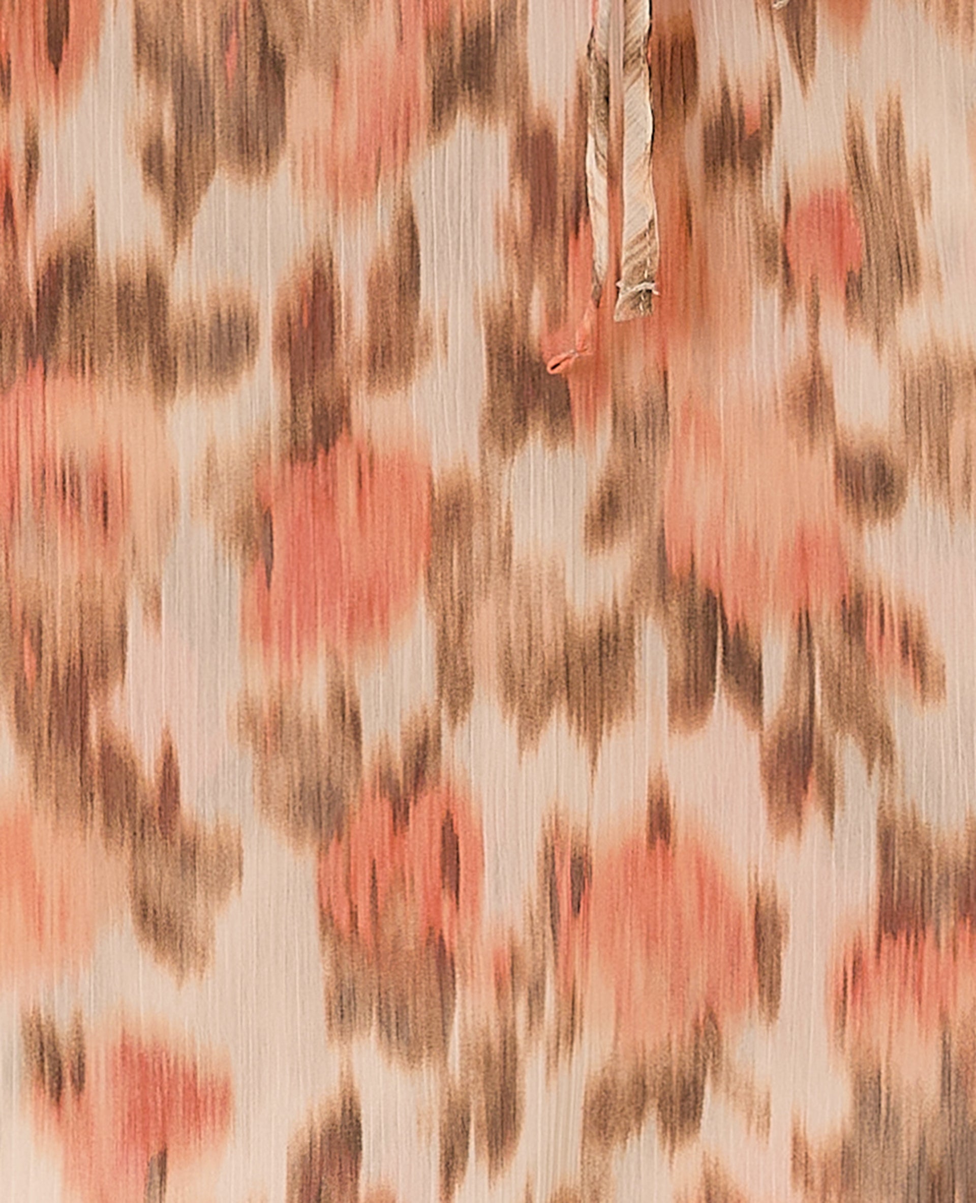 Blouse en voile avec motifs fleurs floues