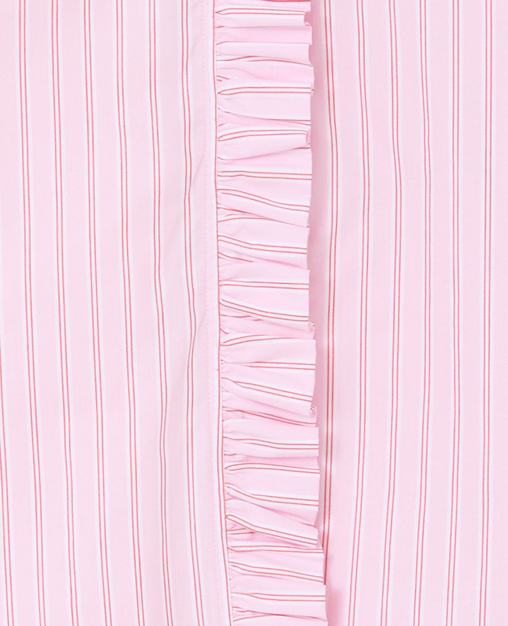 Chemise popeline rayée avec volants