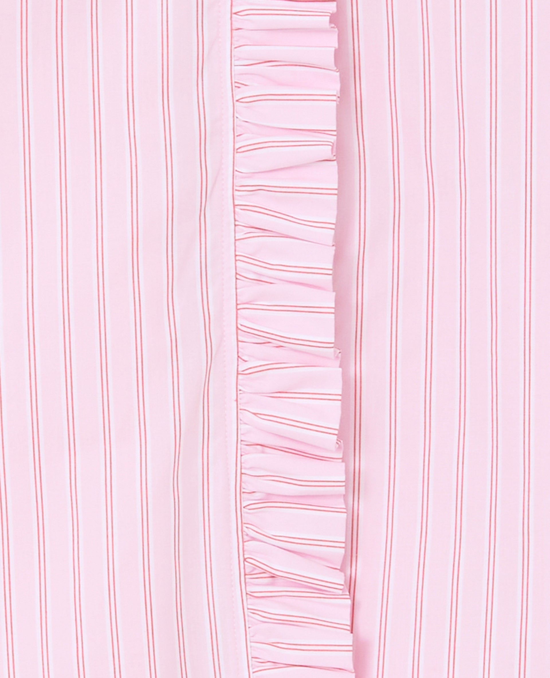Chemise popeline rayée avec volants