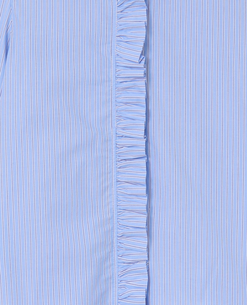 Chemise popeline rayée avec volants