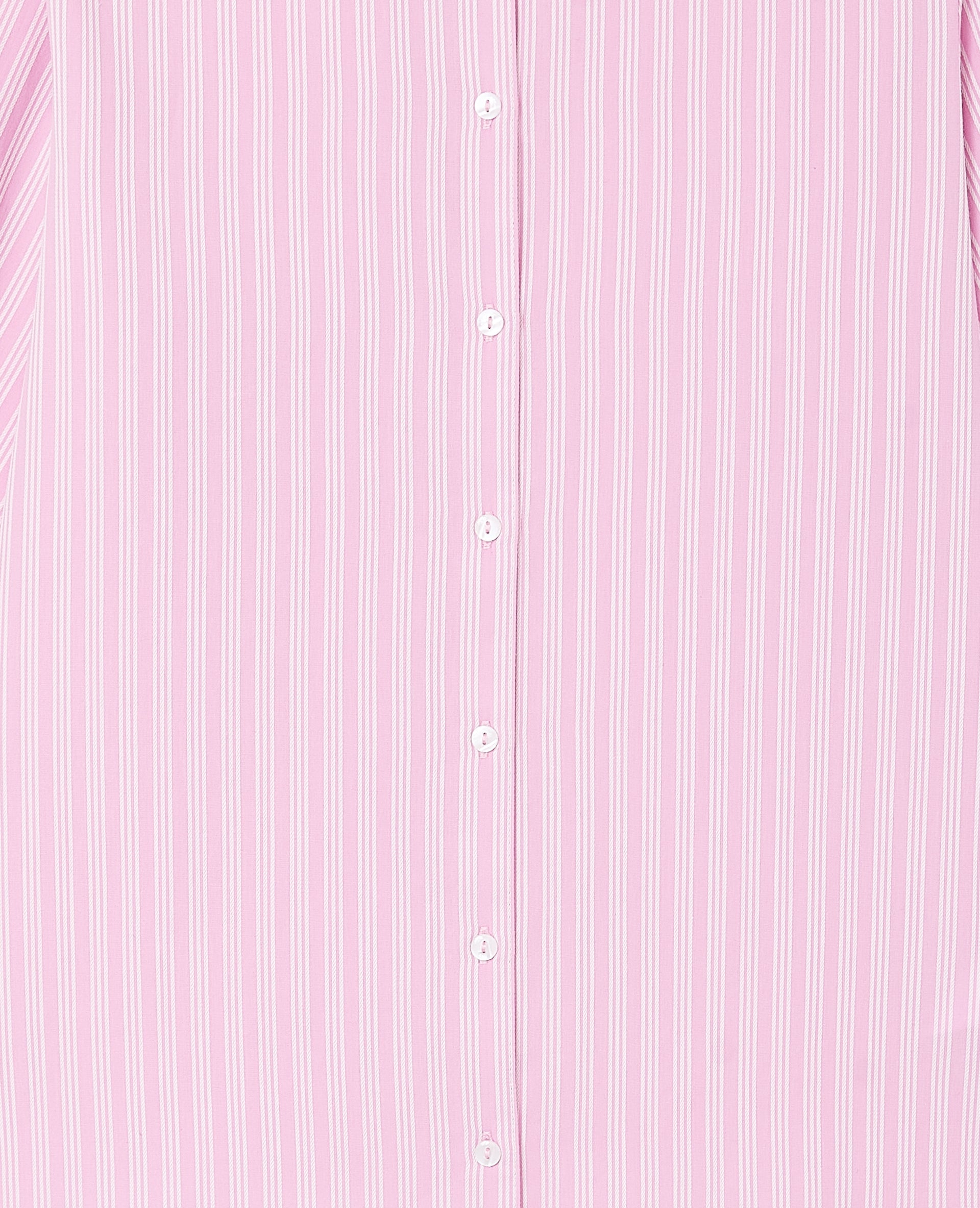 Chemise rayée avec col et manches volantés