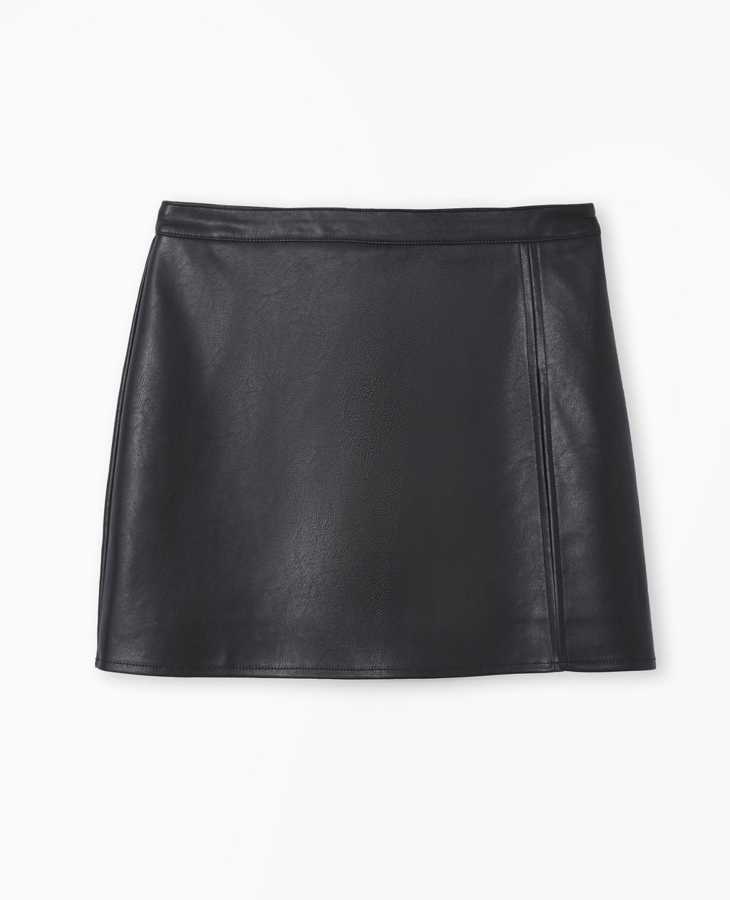 Jupe-short courte en simili cuir