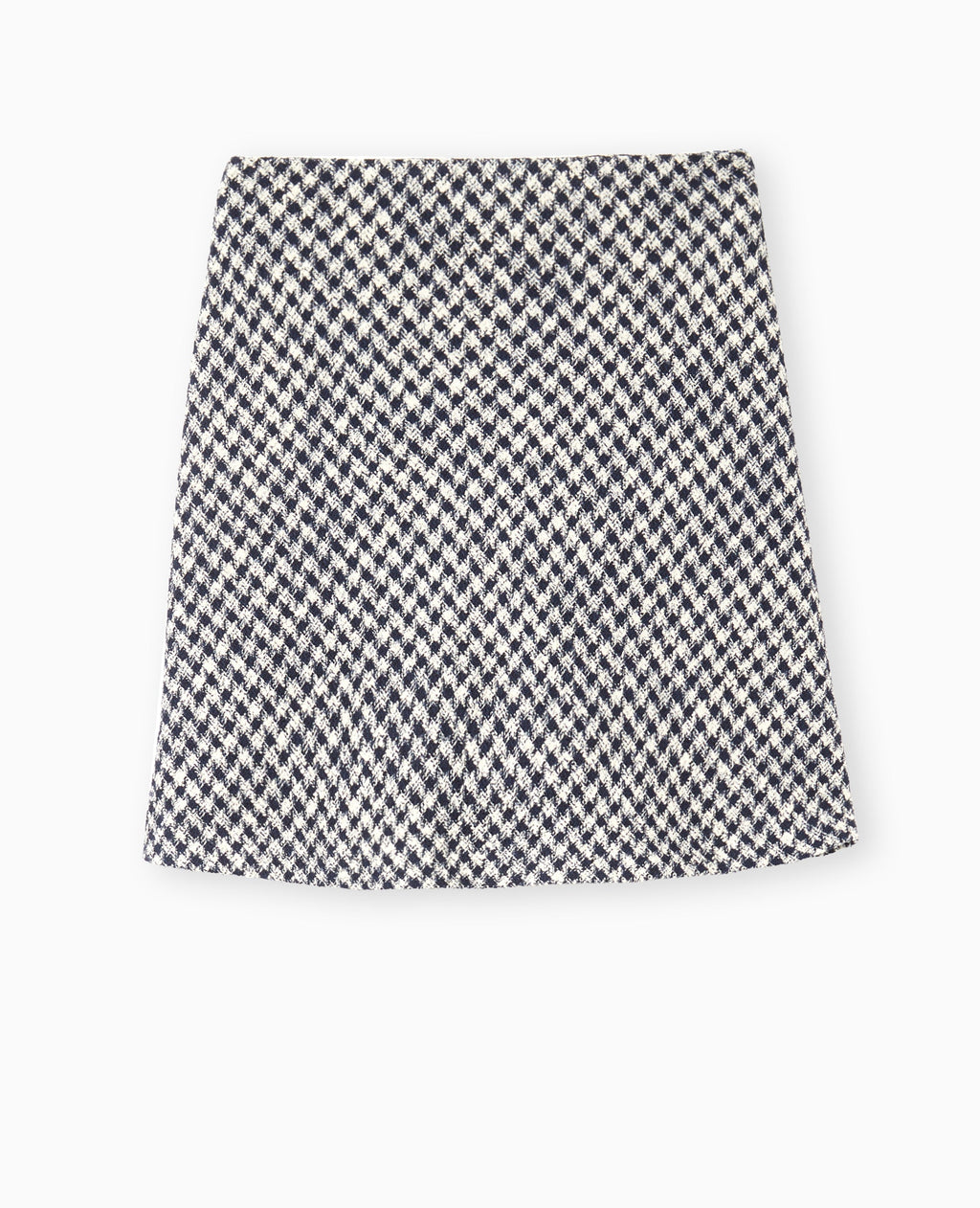 Jupe trapèze en tweed