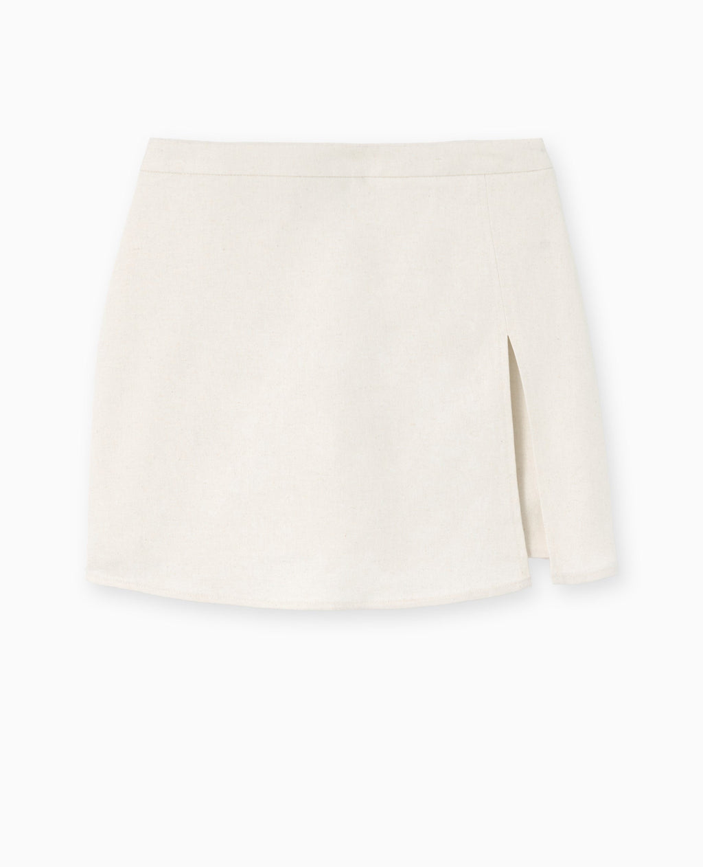 Jupe-short en tissu avec lin