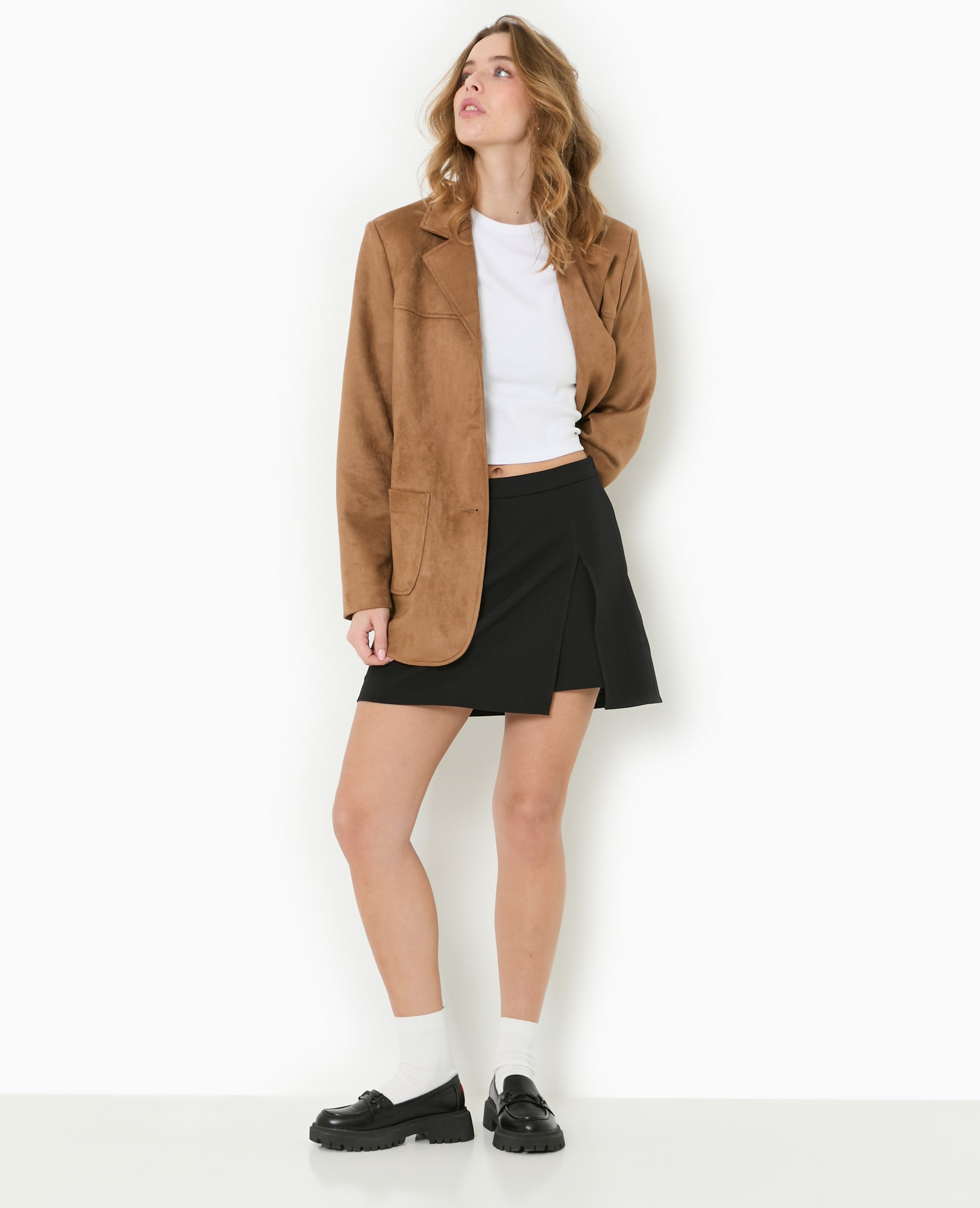 Jupe-short avec fente