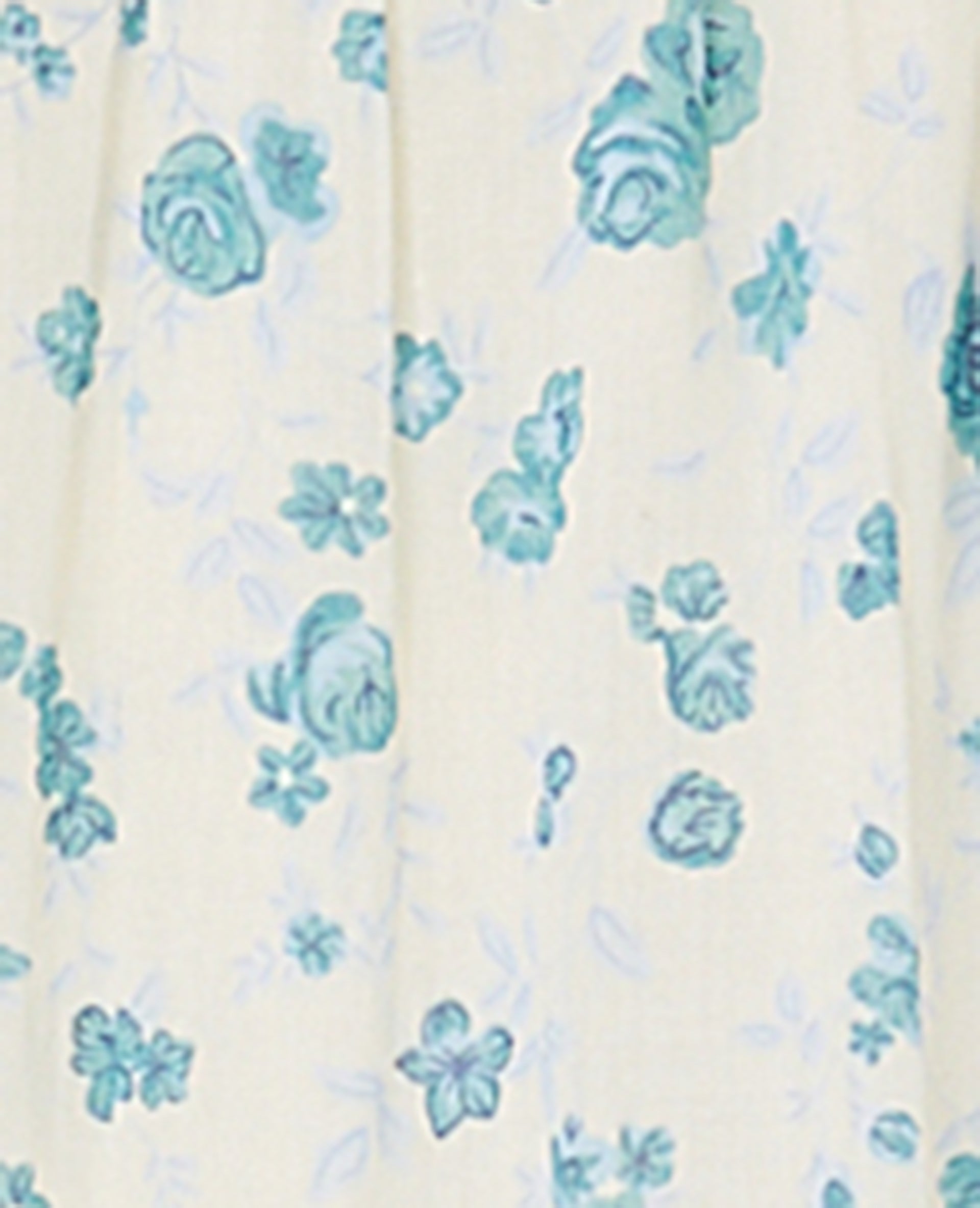Jupe longue à étages motif fleurs