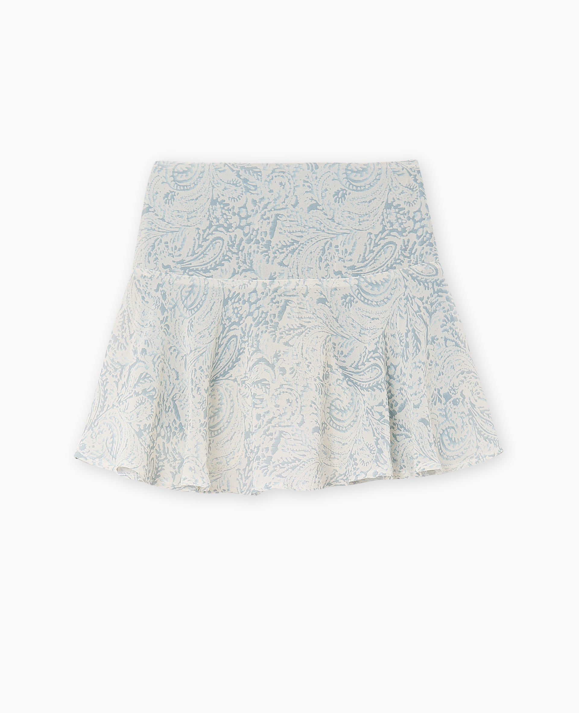 Jupe courte motif cachemire