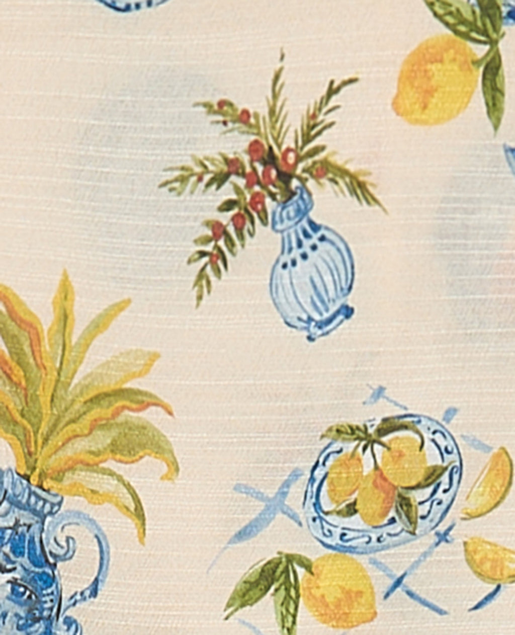 Jupe-short en tissu fluide motif fruits