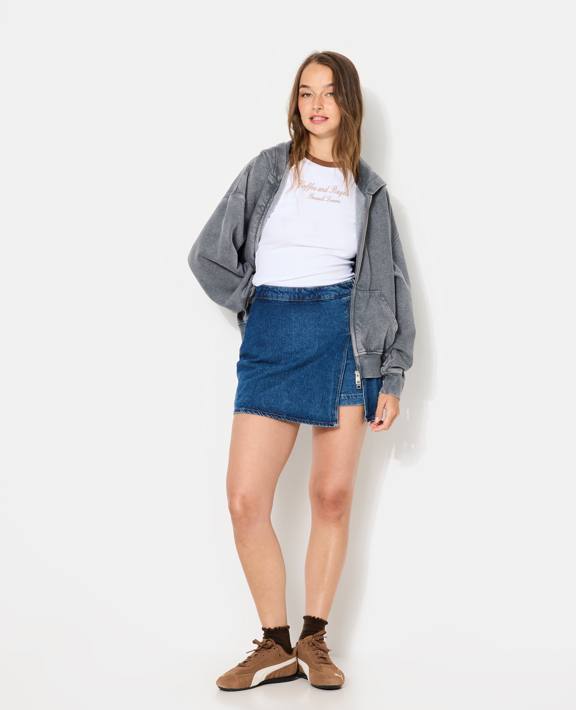 Jupe-short en jean