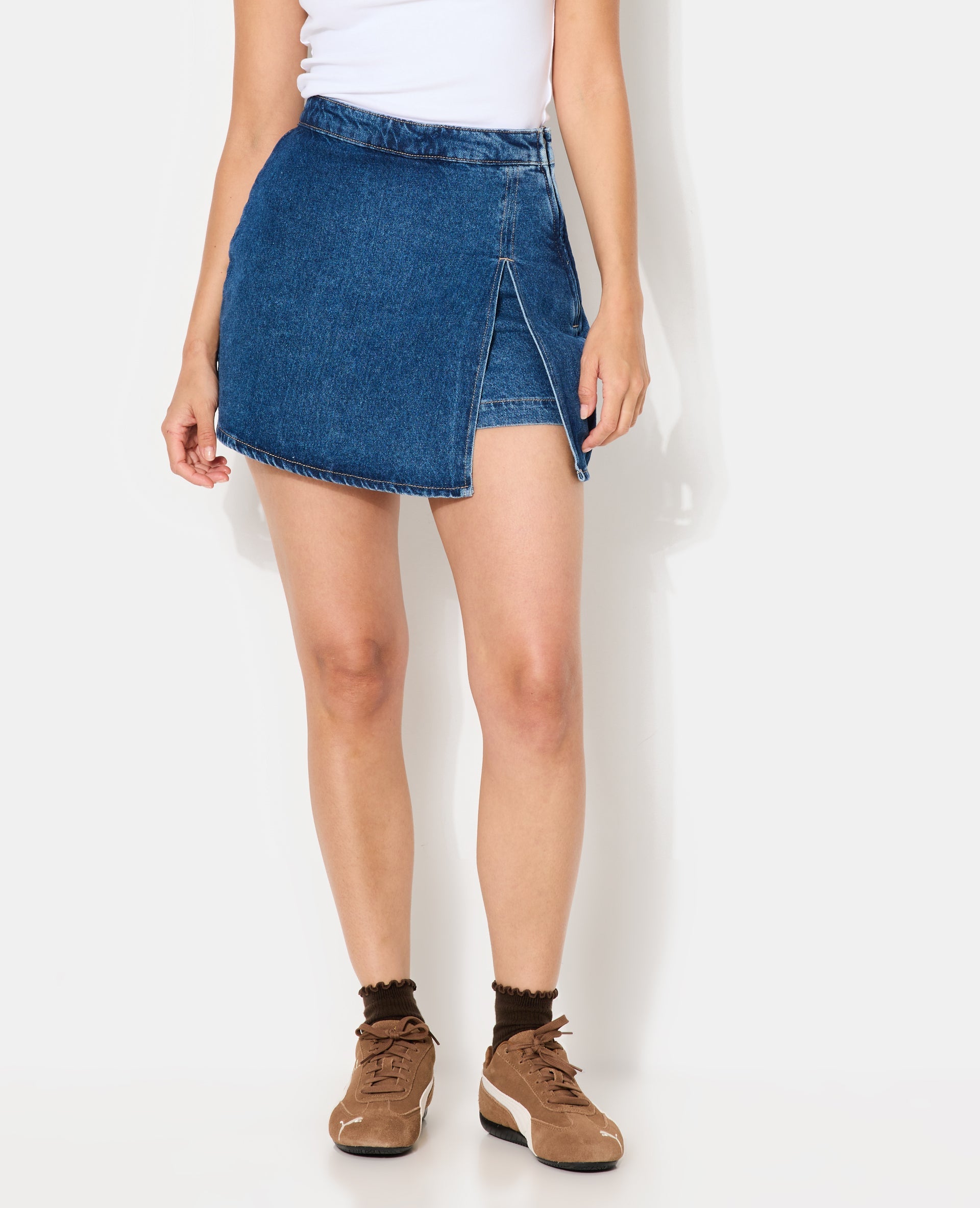 Jupe-short en jean