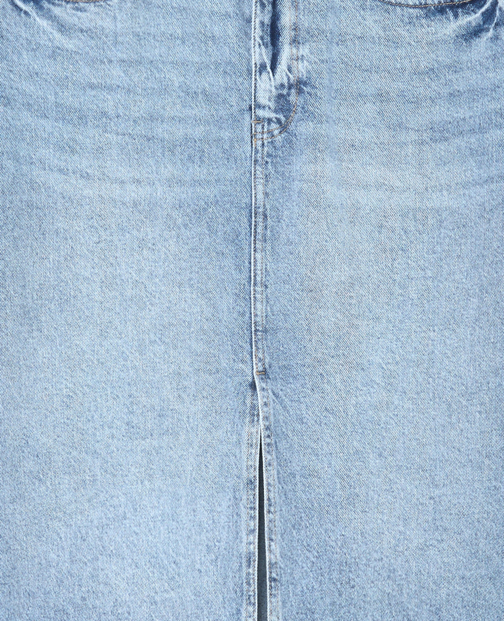 Jupe longue en jean avec fentes devant et dos