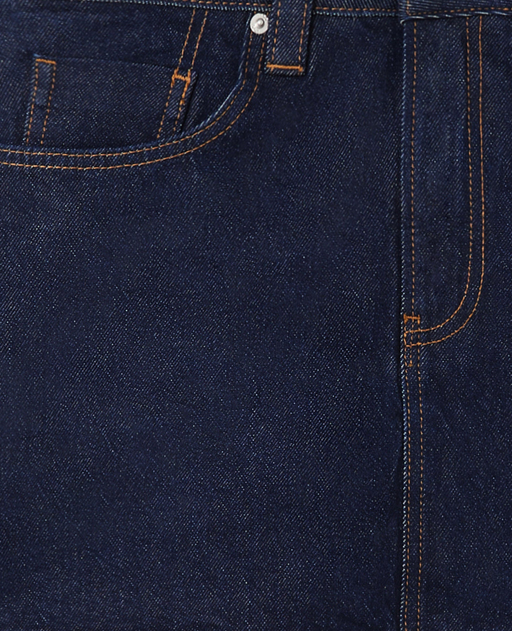 Mini jupe-short taille basse en jean