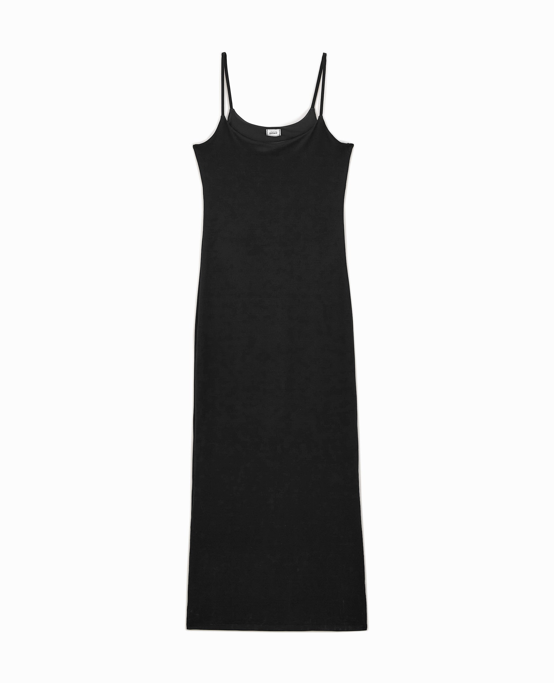Robe longue avec fines bretelles