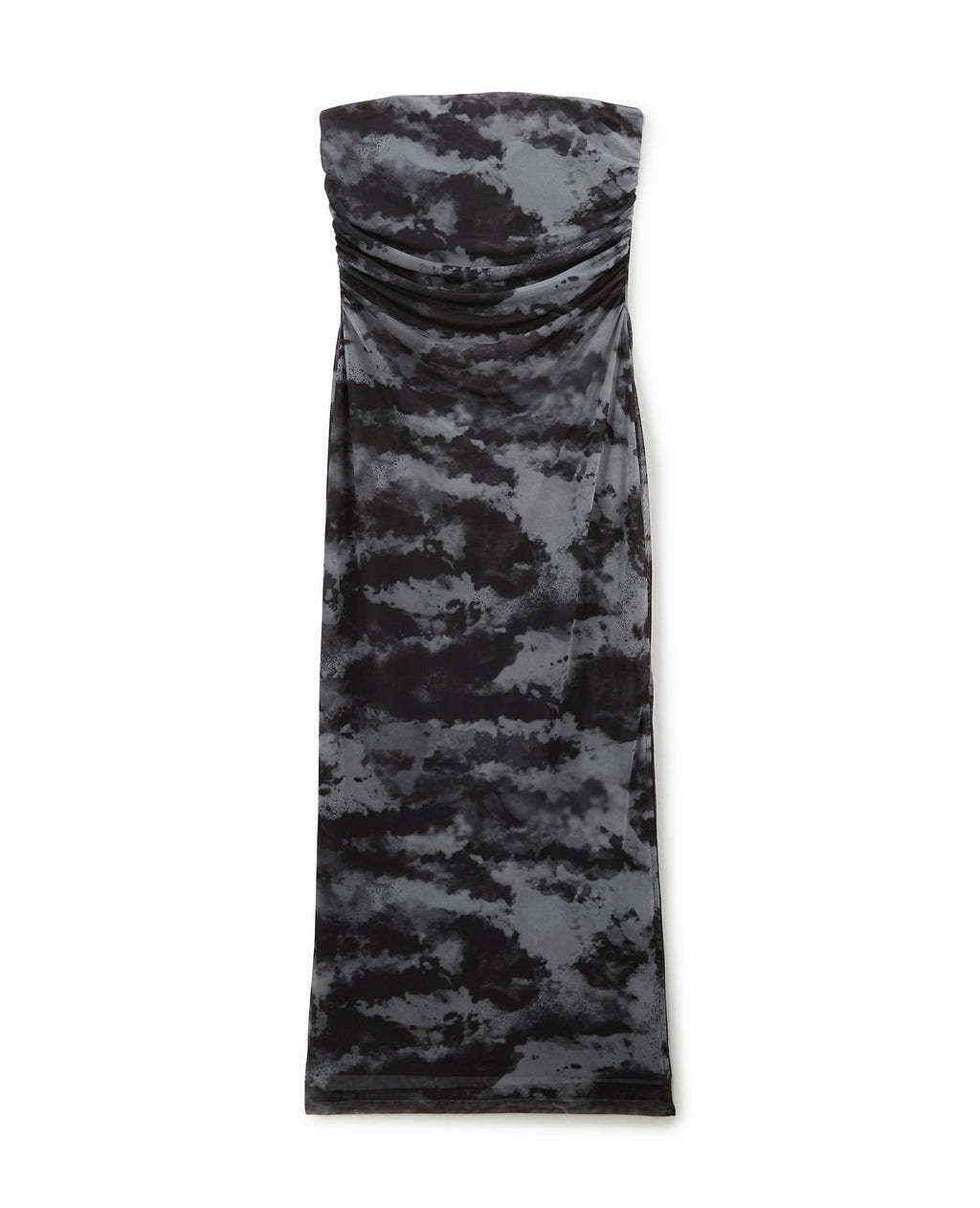 Robe longue bustier en tulle