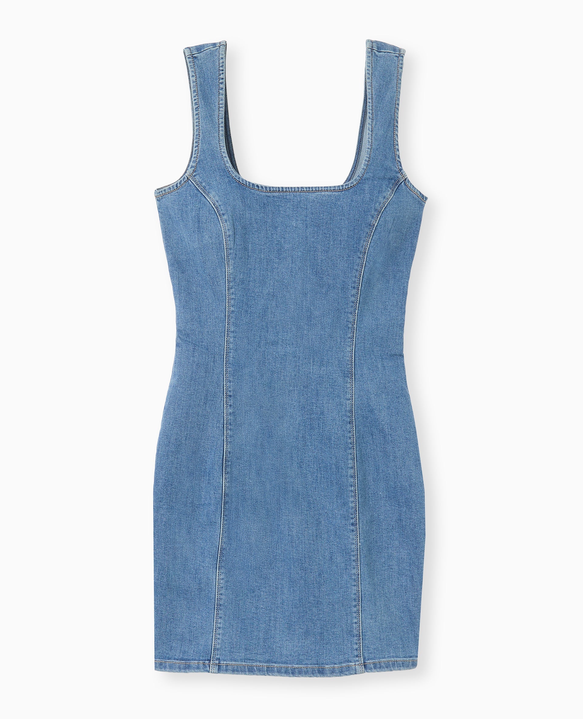 Robe moulante en jean stretch