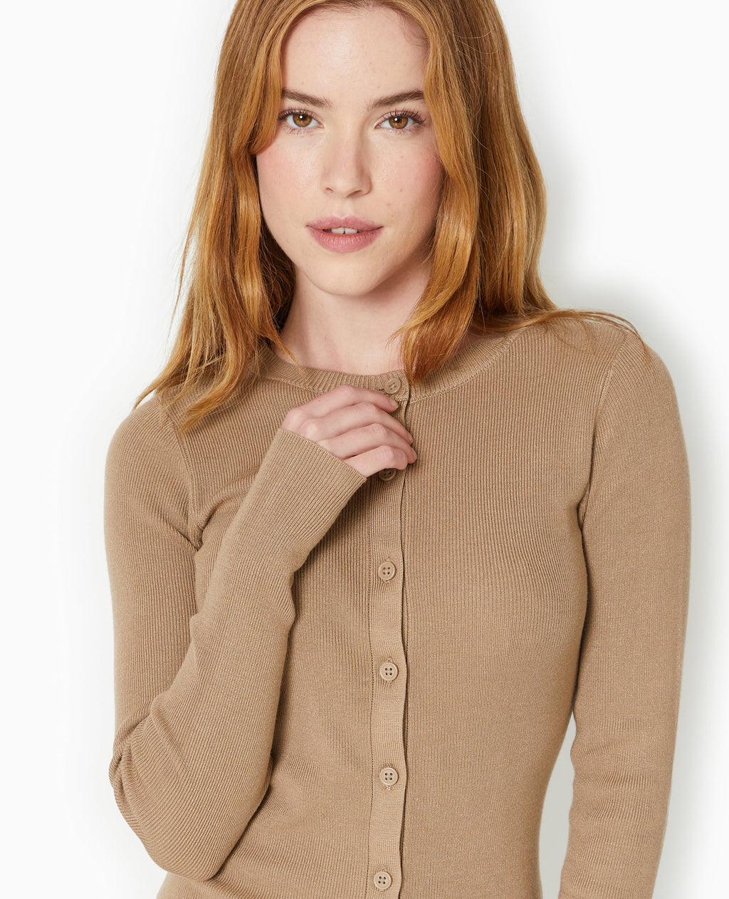 Robe boutonnée en maille