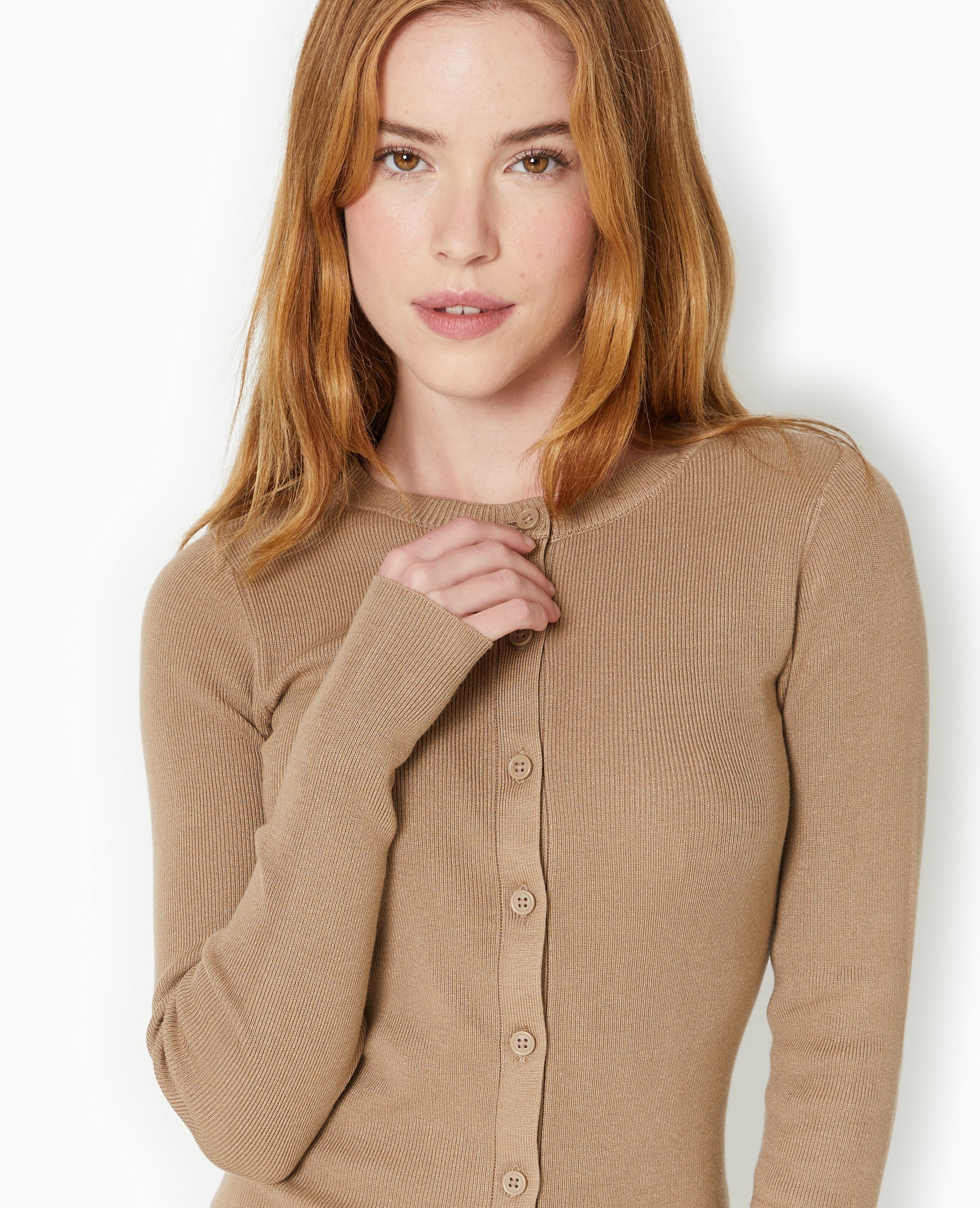 Robe boutonnée en maille