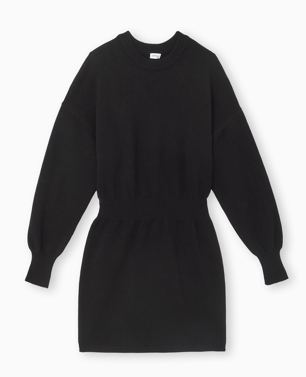 Robe en maille avec taille marquée