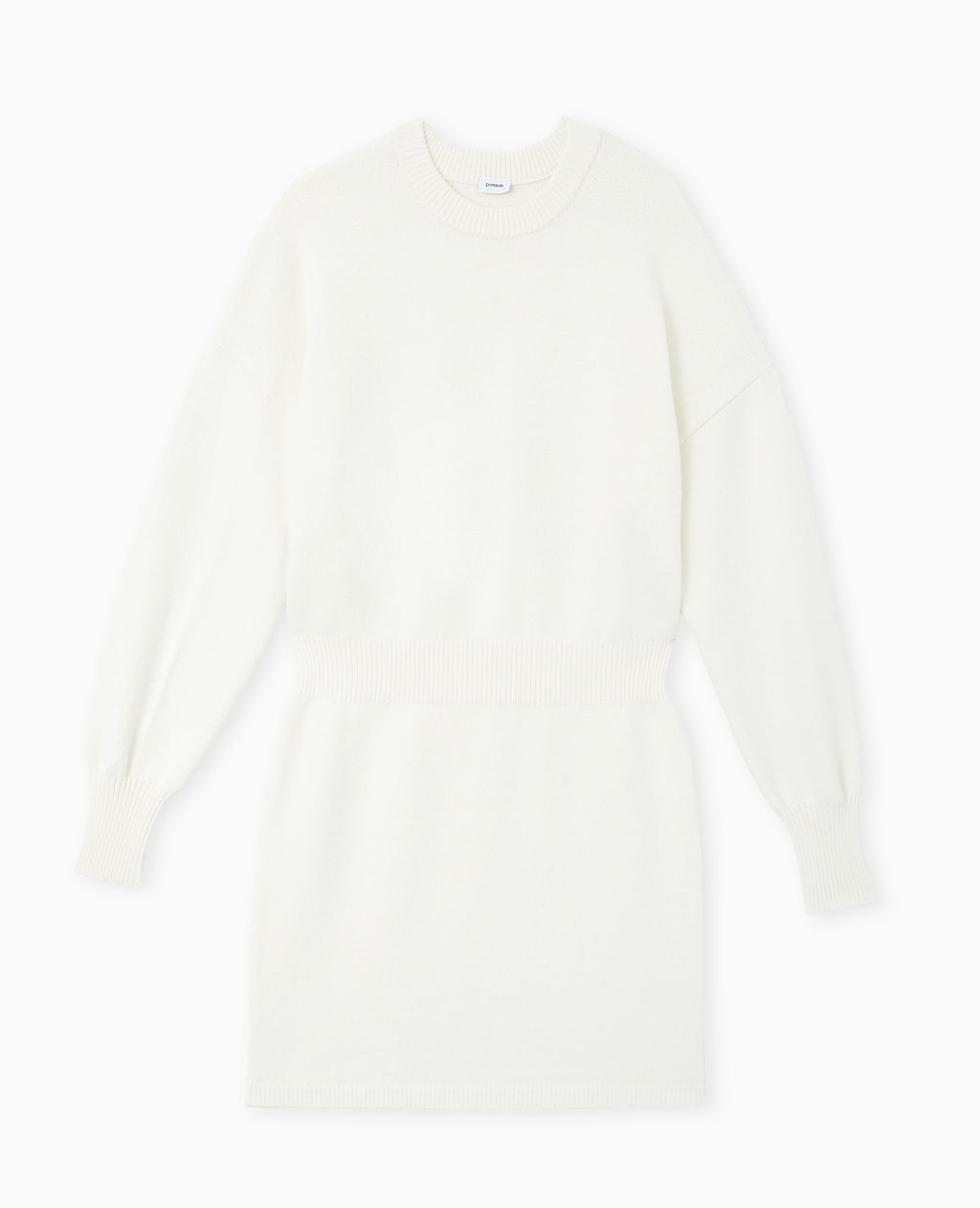 Robe en maille avec taille marquée