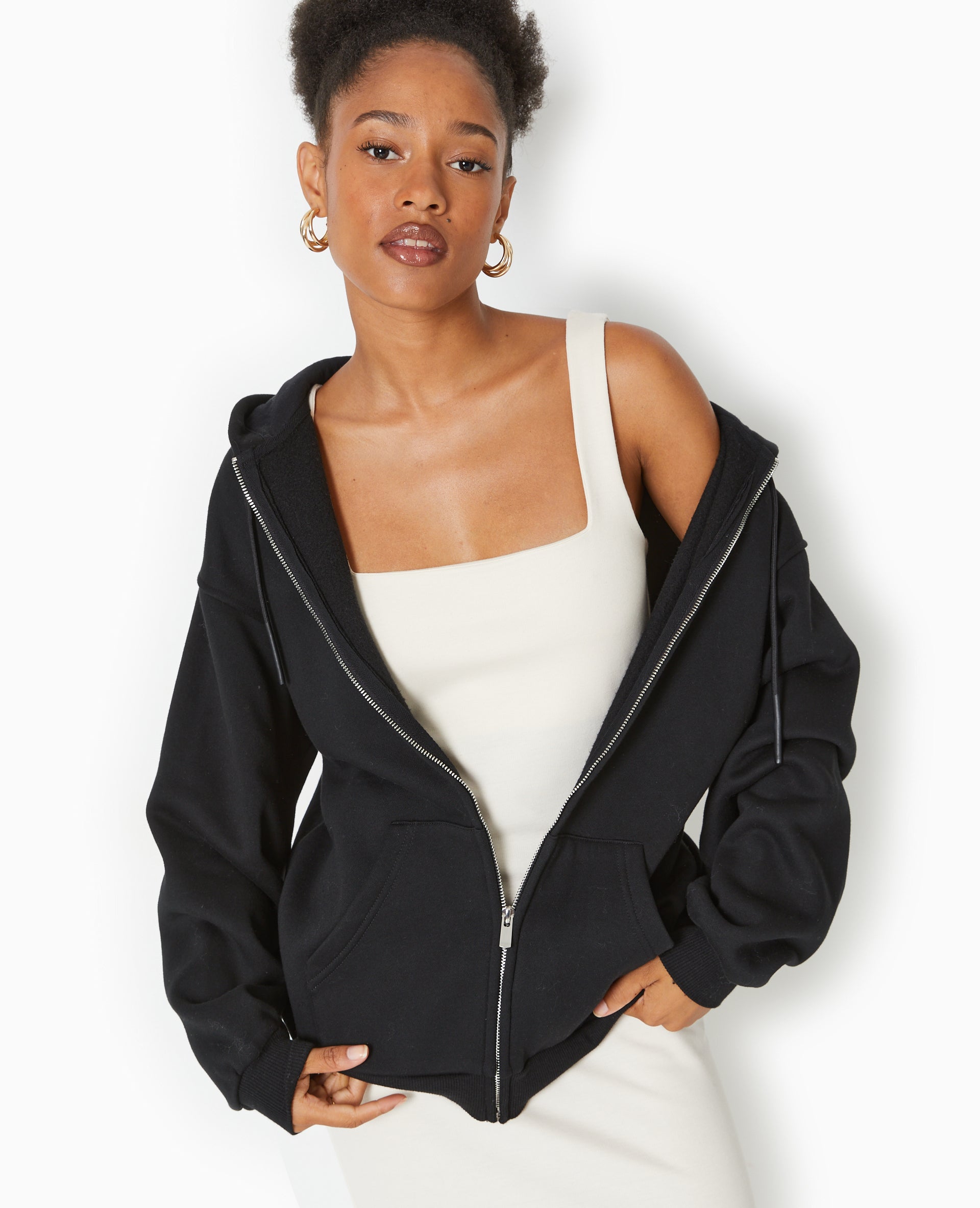 Robe longue et moulante en maille