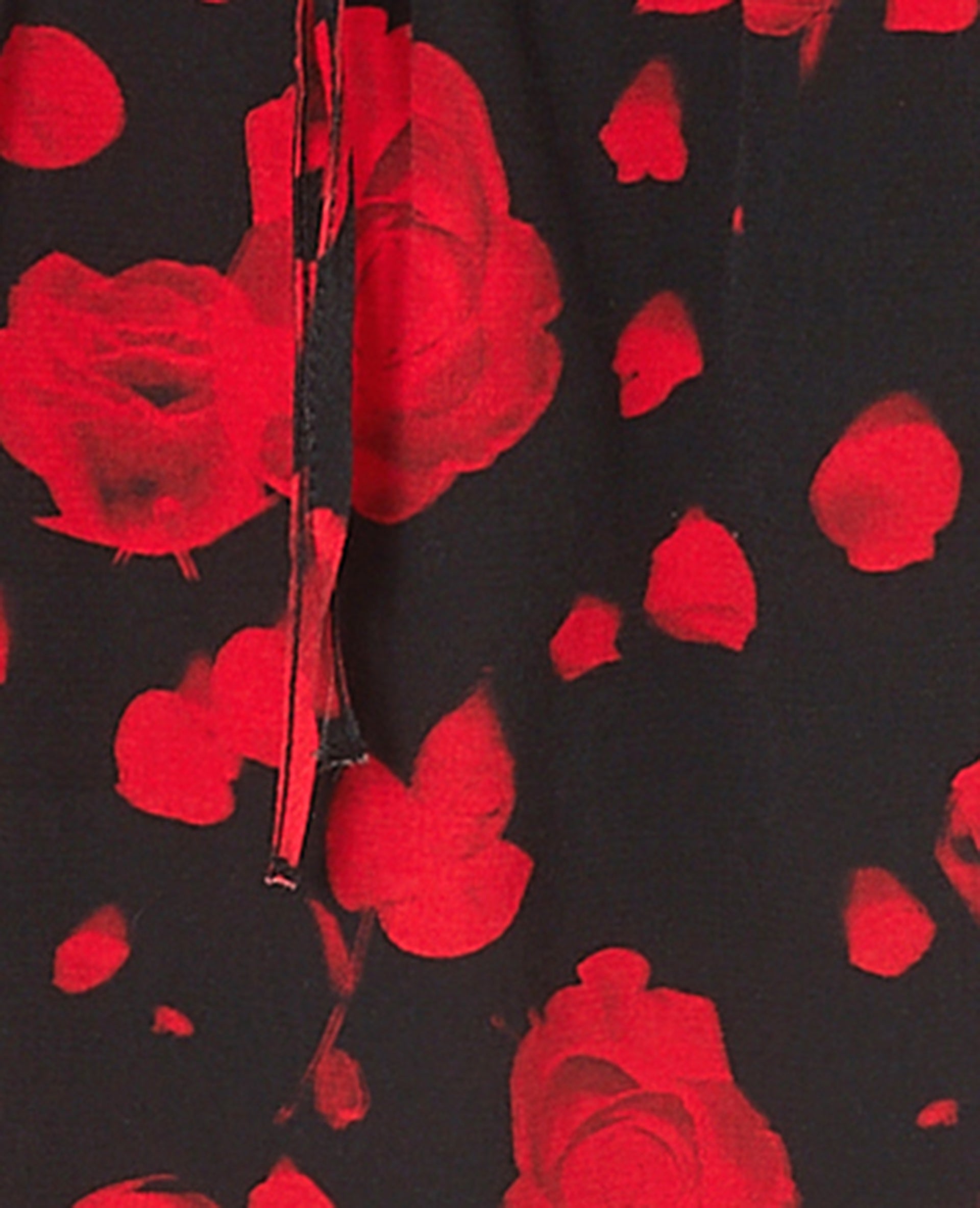 Robe courte avec nœuds motif roses