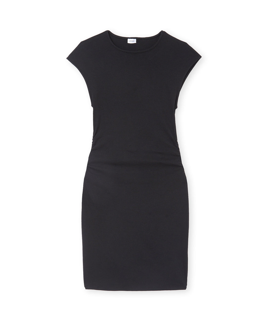 Robe courte sans manches avec fronces côtés