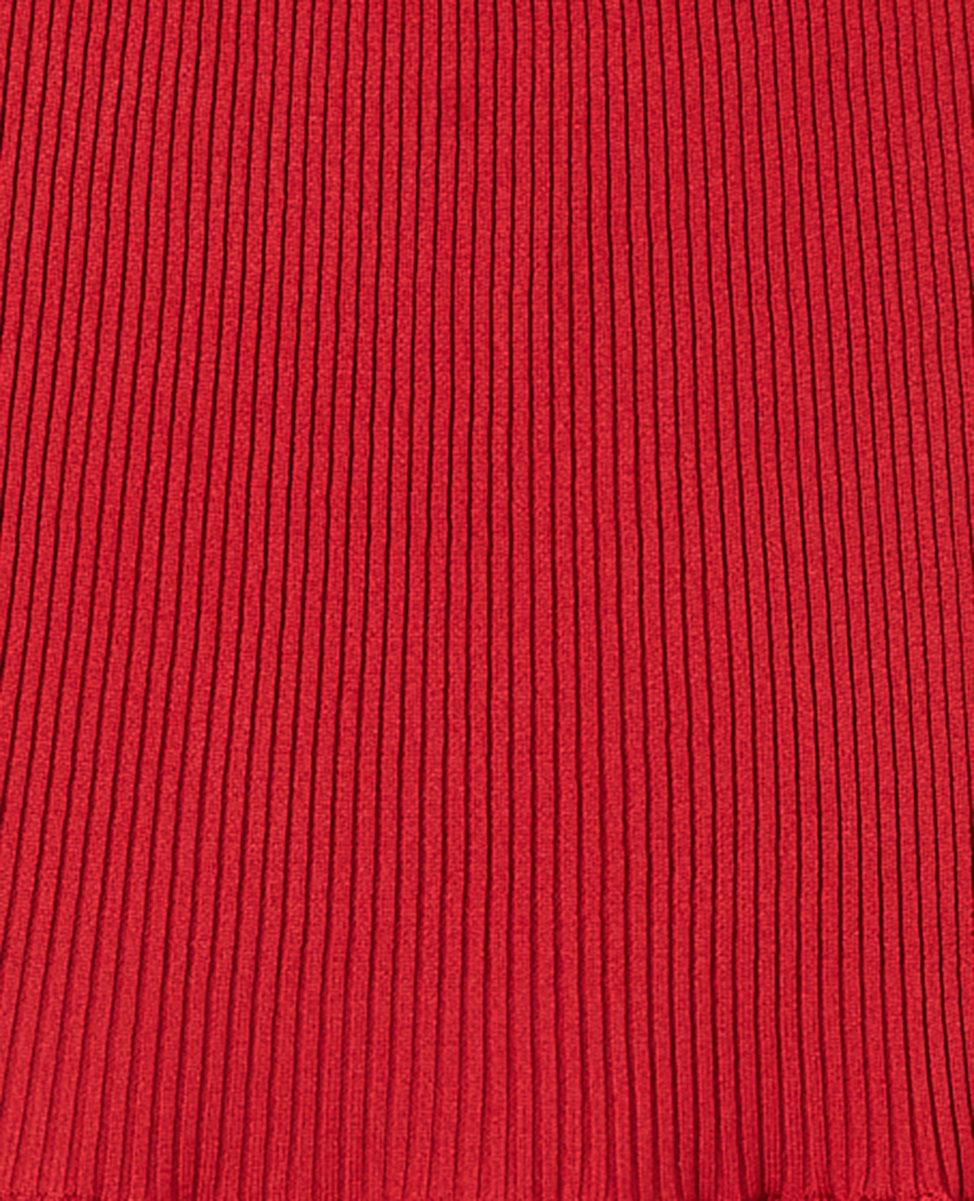 Robe courte patineuse en maille côtelée