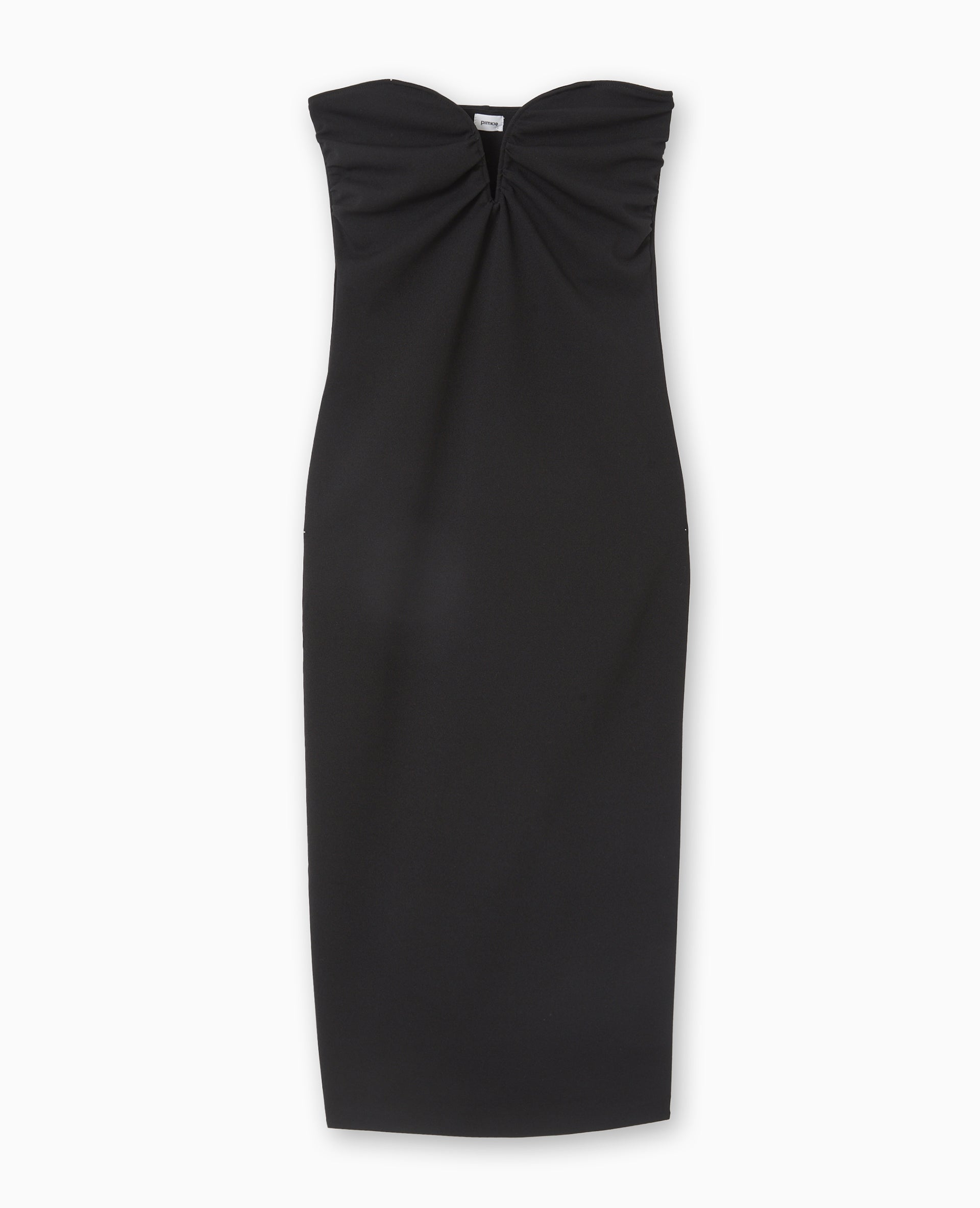 Robe longue bustier avec encolure cœur