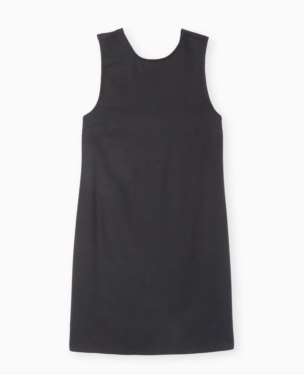 Robe courte lin avec dos dégagé et boutonné