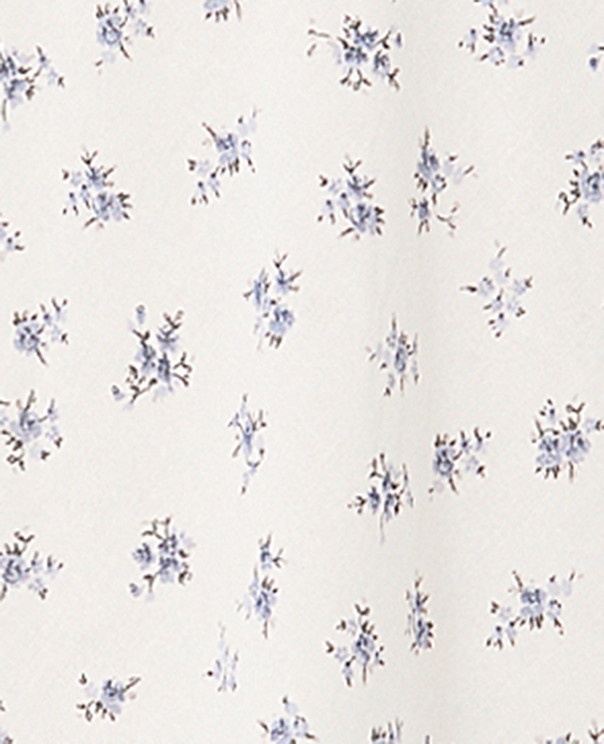 Robe longue avec lin motif fleurs